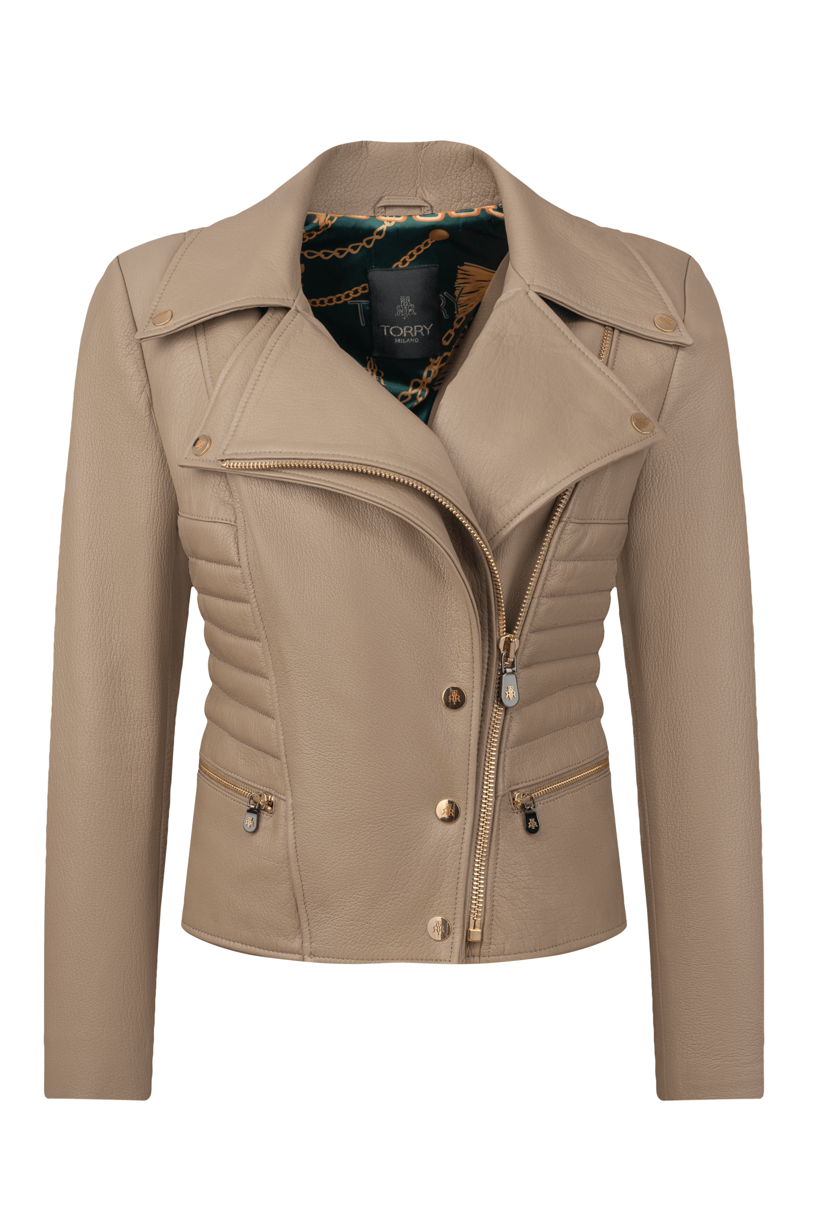 Image of Leather Biker Jacket