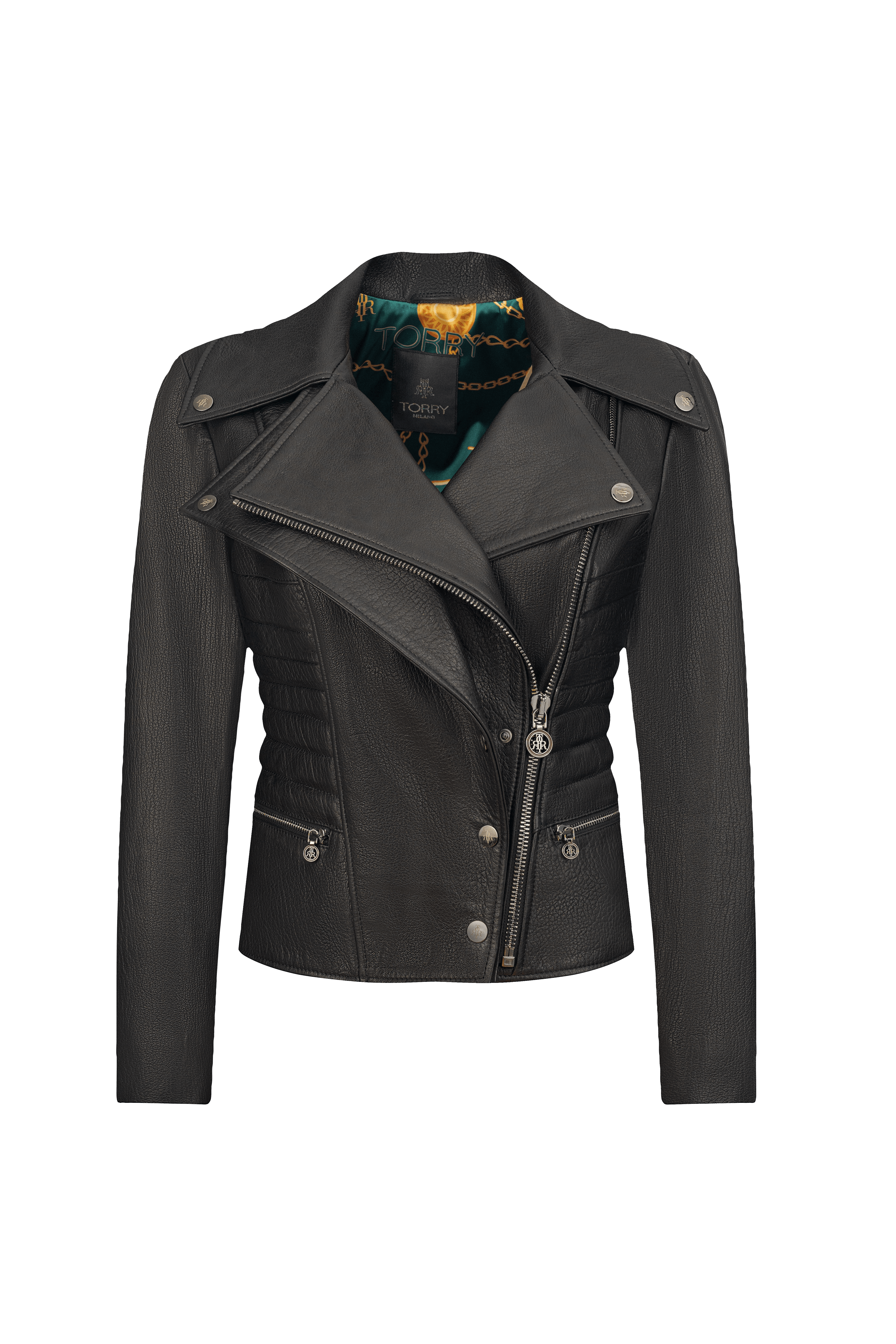 Image of Leather Biker Jacket