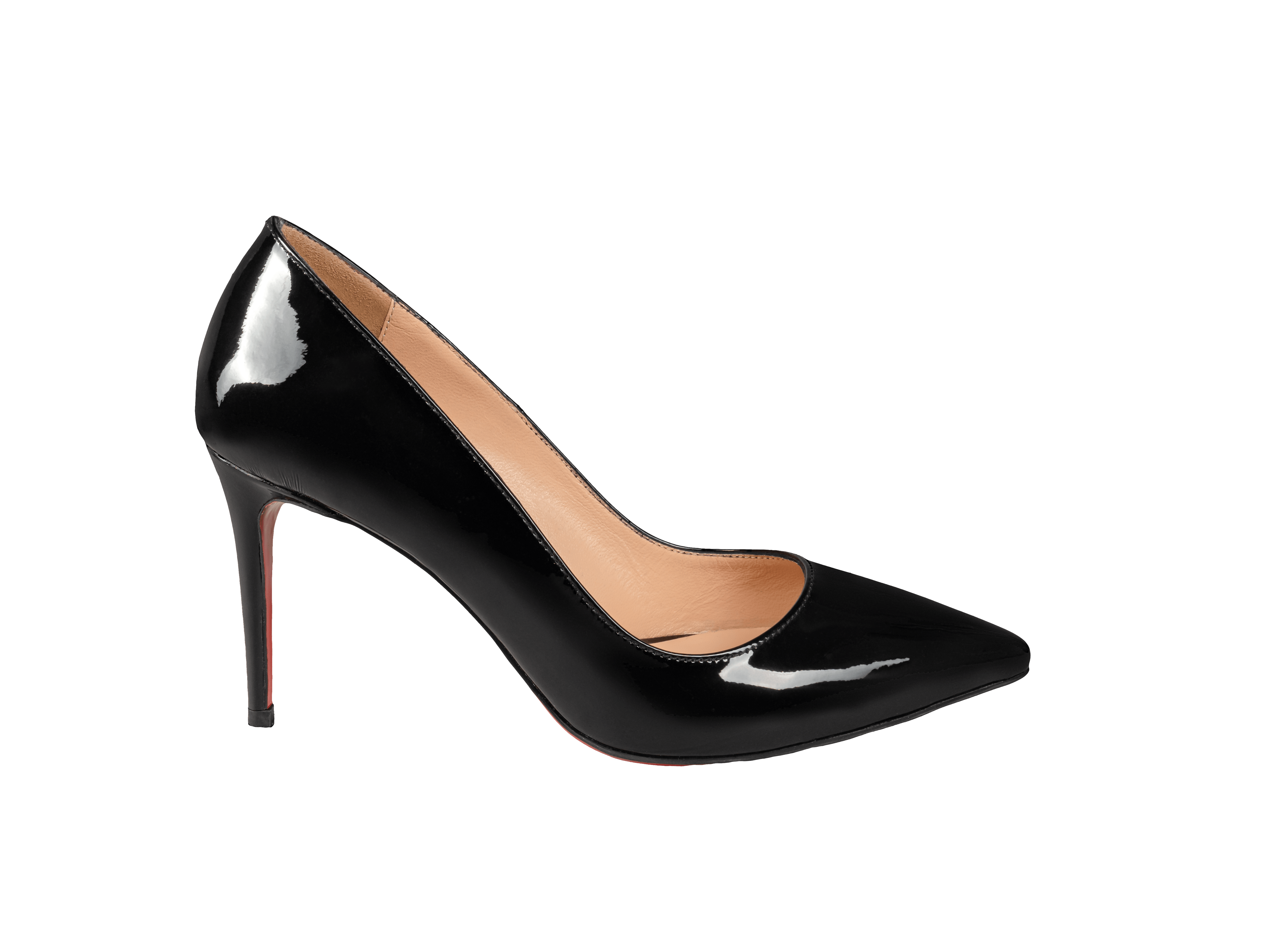 Black Patent Leather Stilettos - 8cm