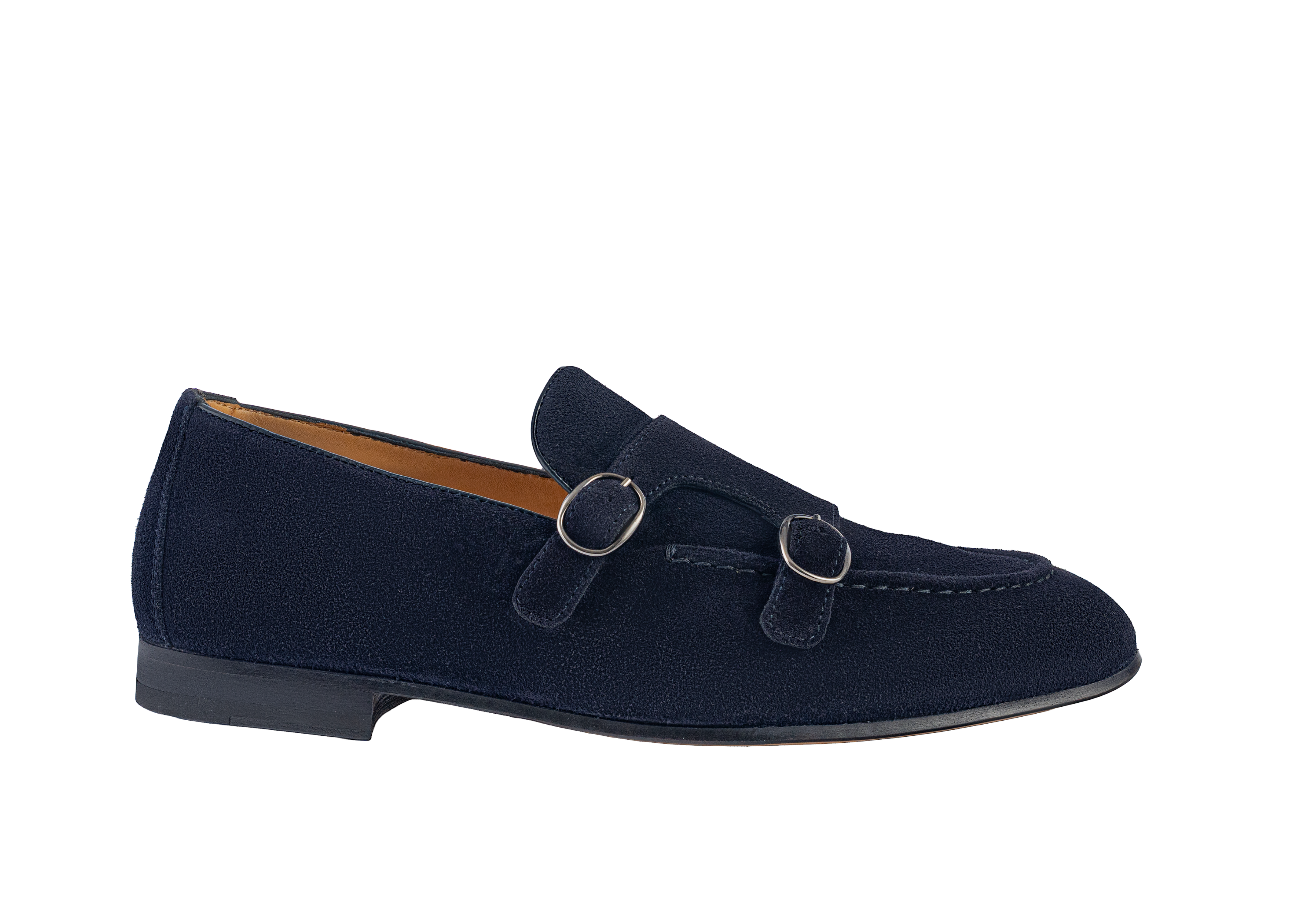Limited Edition Navy Blue Double Monk Loafers
