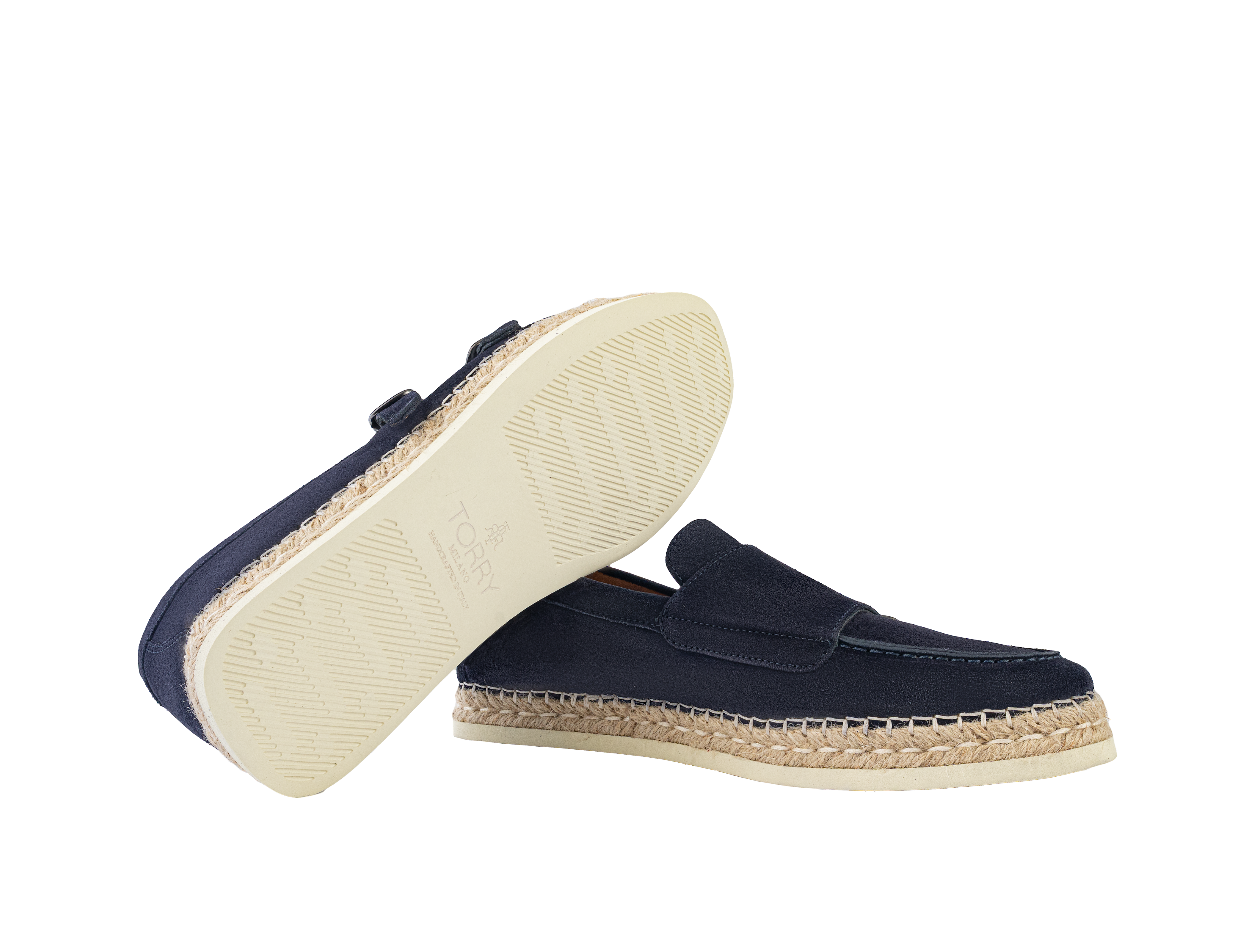 Limited Edition Navy Blue Double Monk Espadrillas