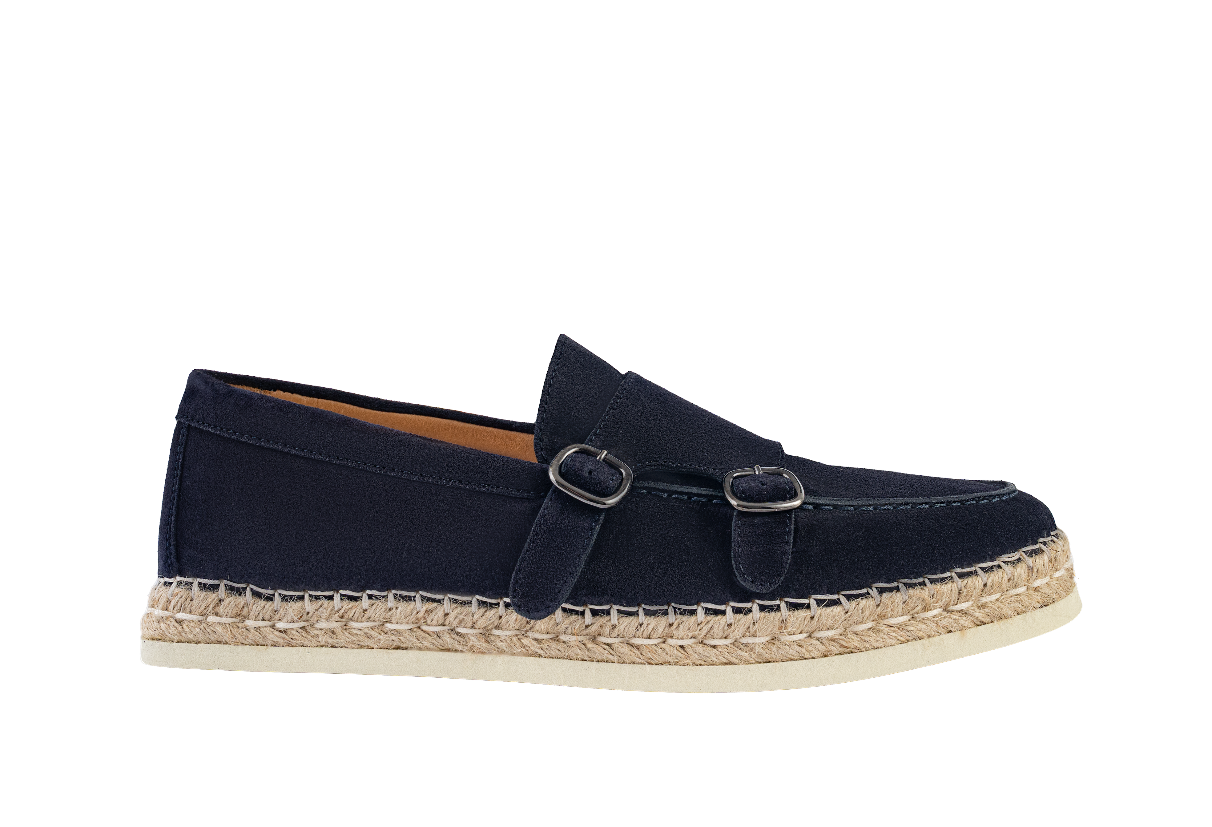 Limited Edition Navy Blue Double Monk Espadrillas