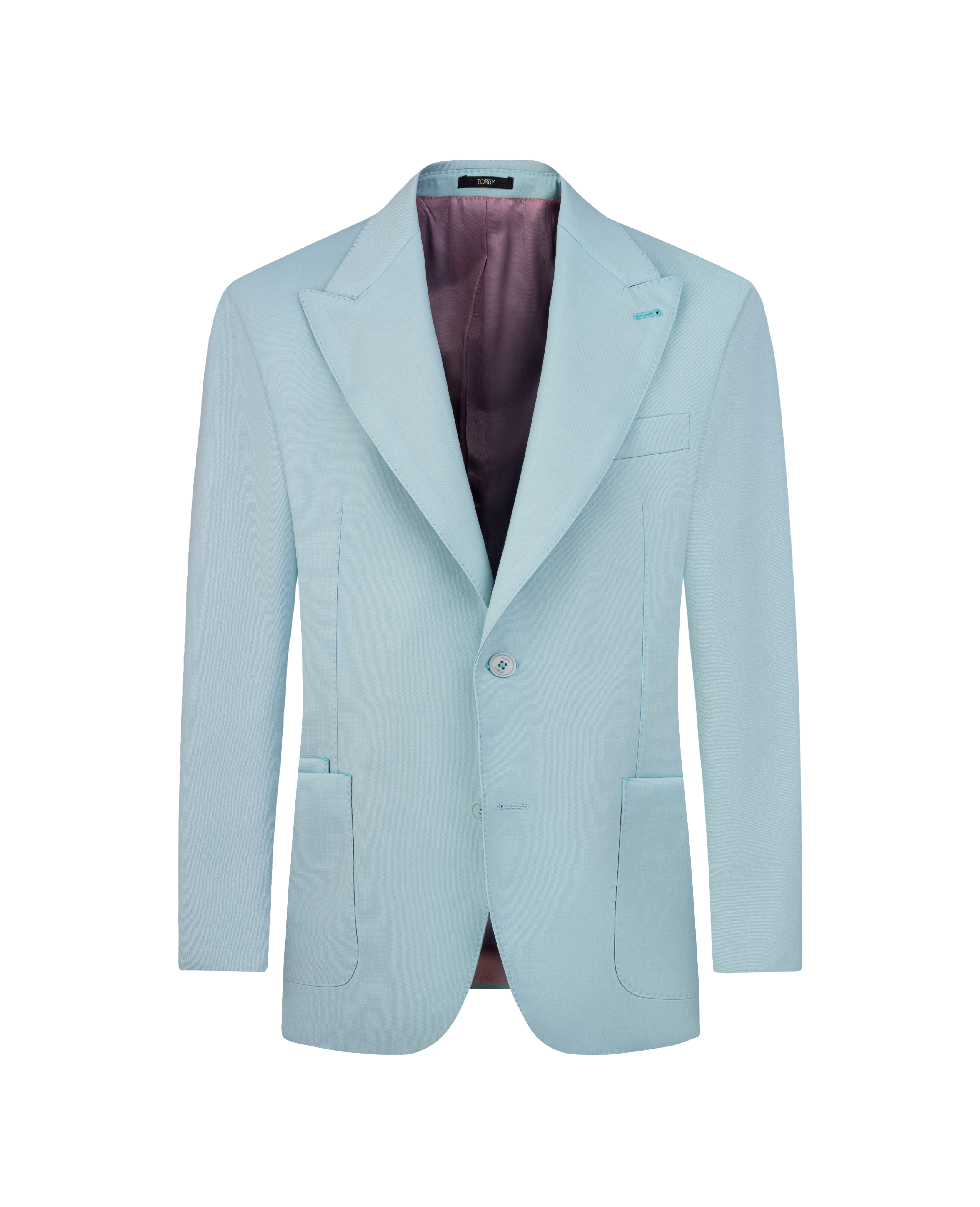 Aqua Wool Blazer
