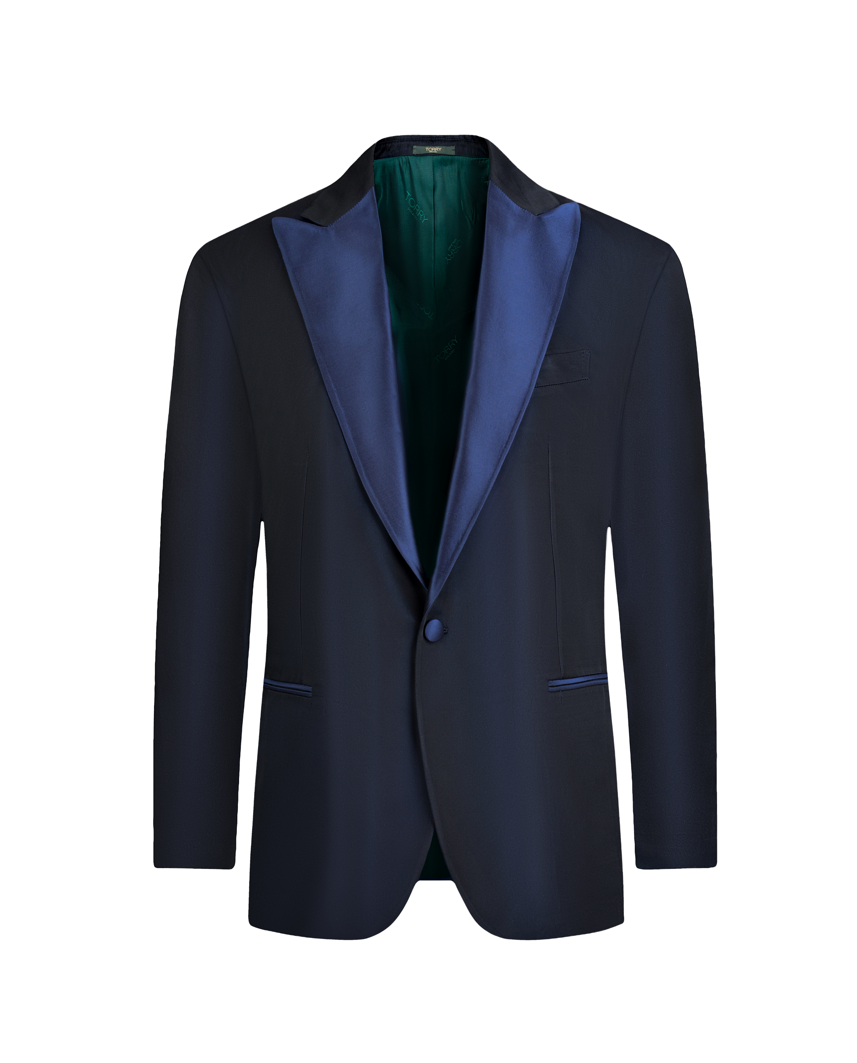 Navy Blue Ceremony Satin Tuxedo