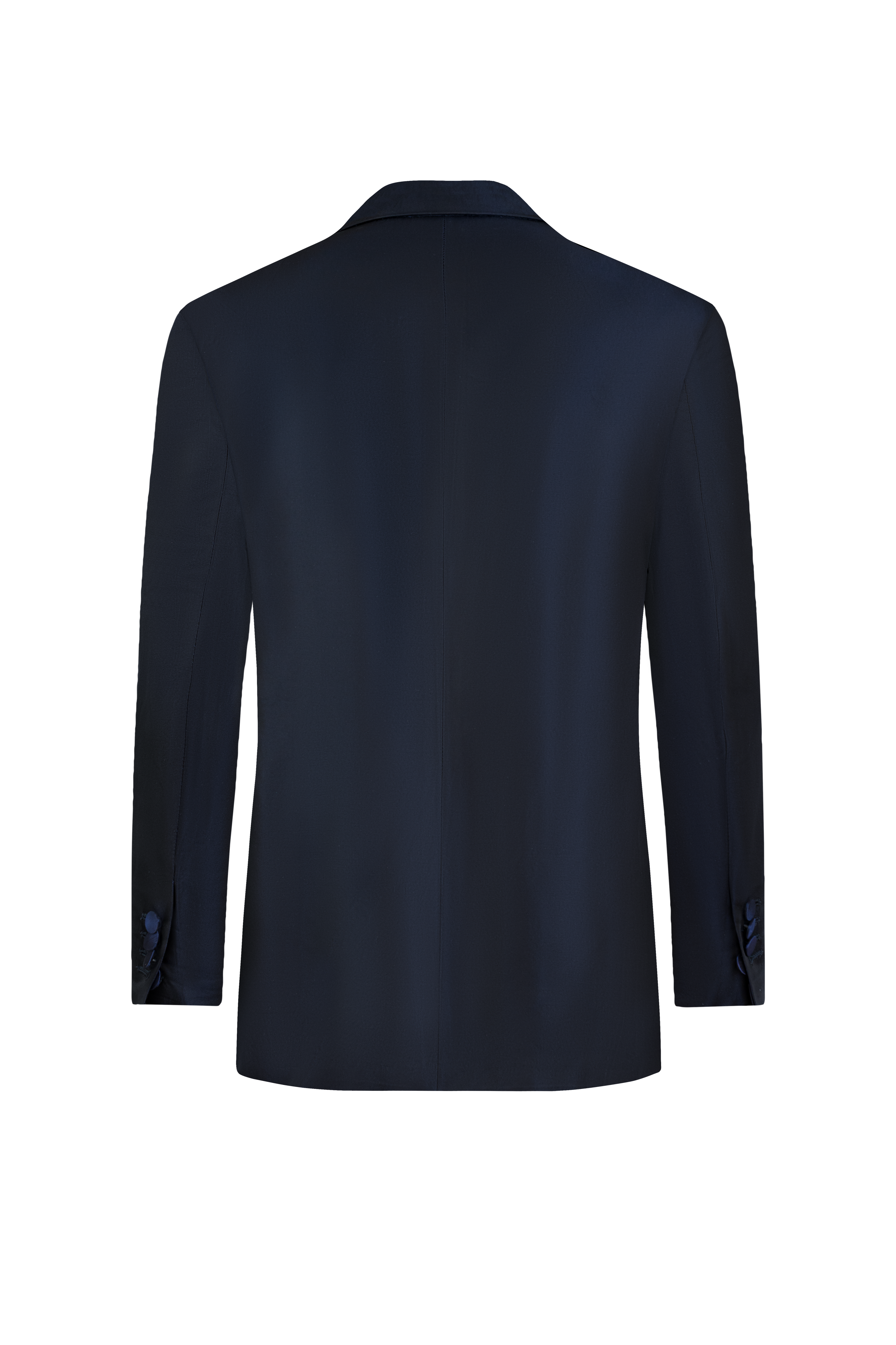 Navy Blue Ceremony Satin Jacket