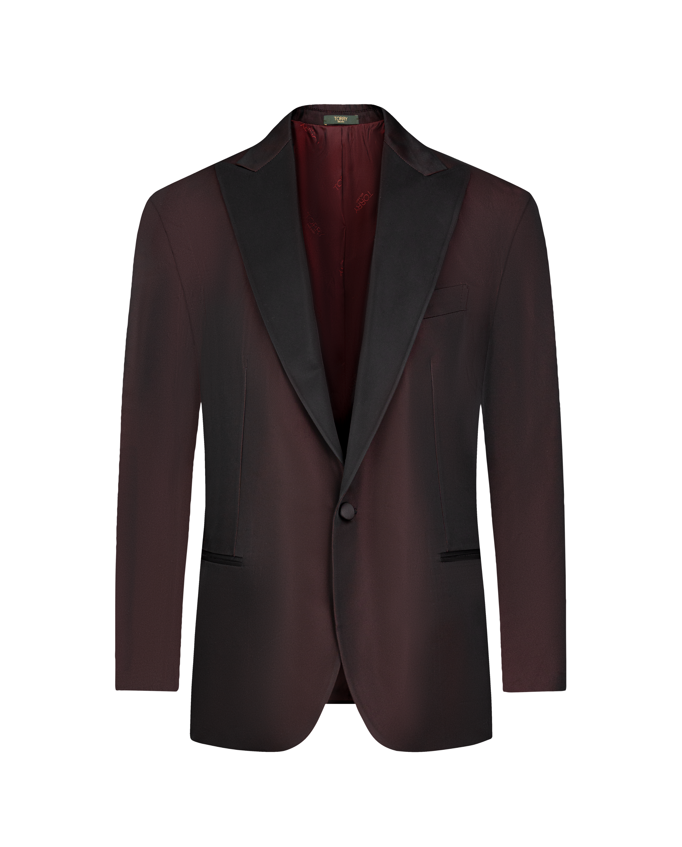 Burgundy Ceremony Satin Tuxedo