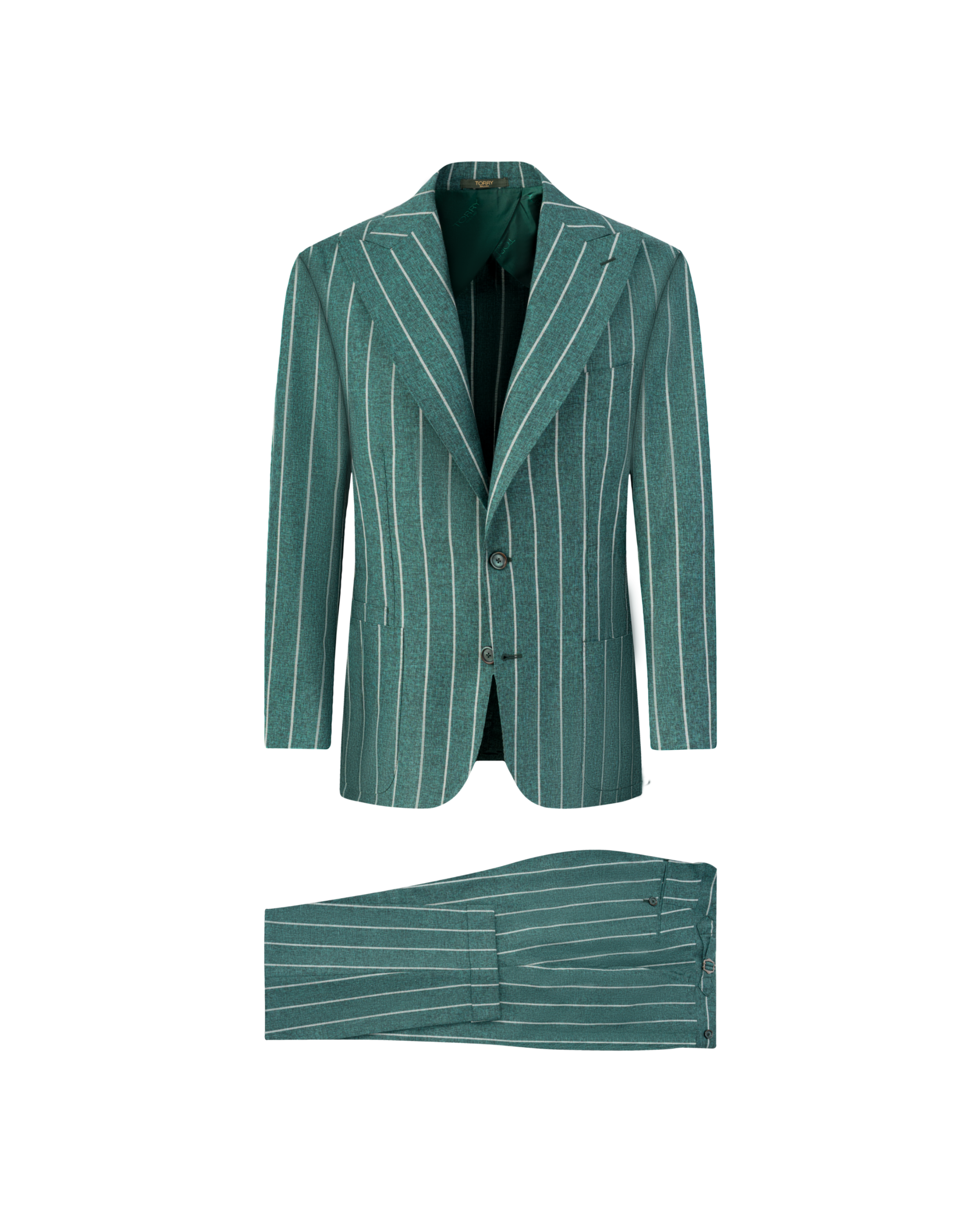 Green Striped Premium Suit