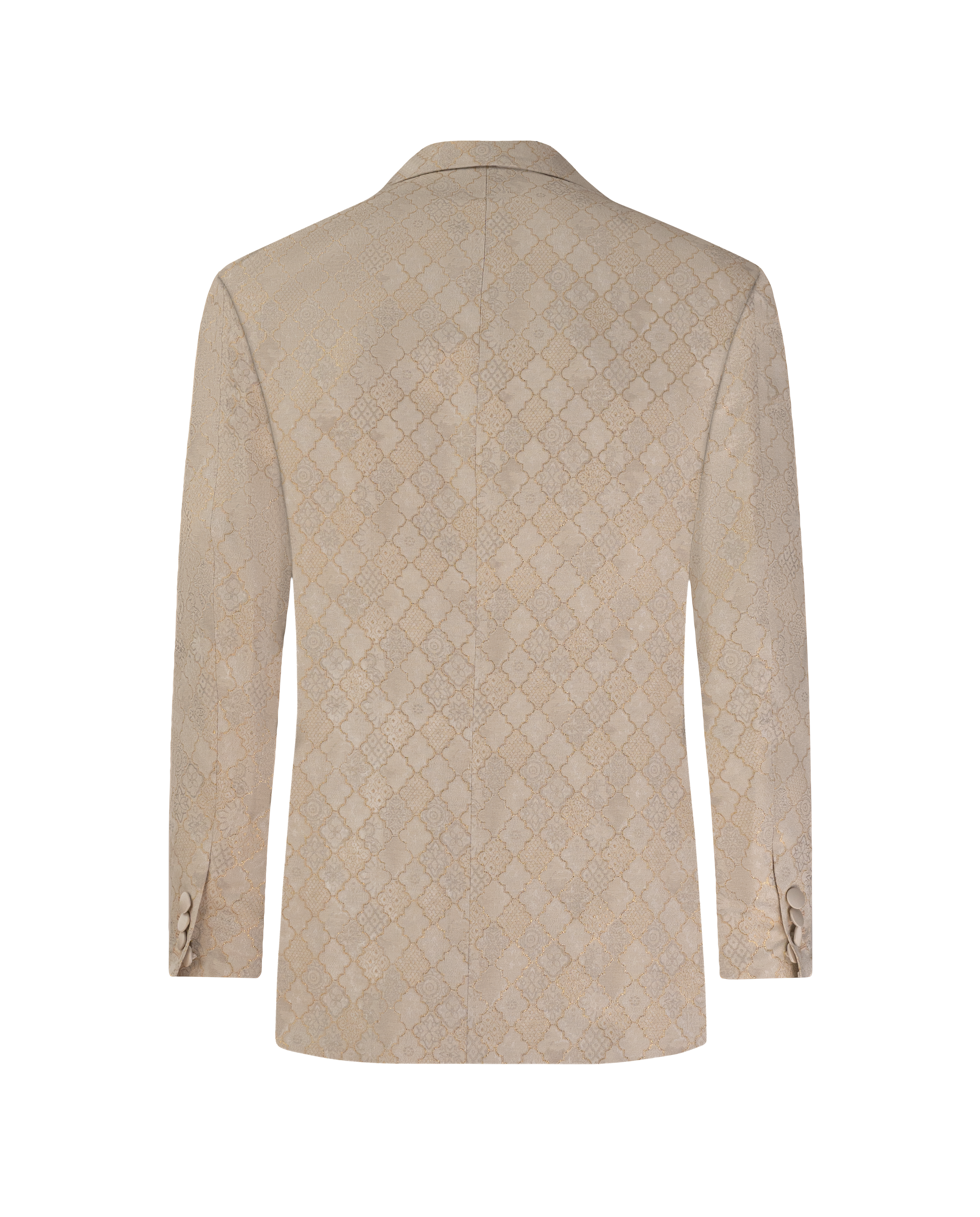 White Premium Jacquard Tuxedo