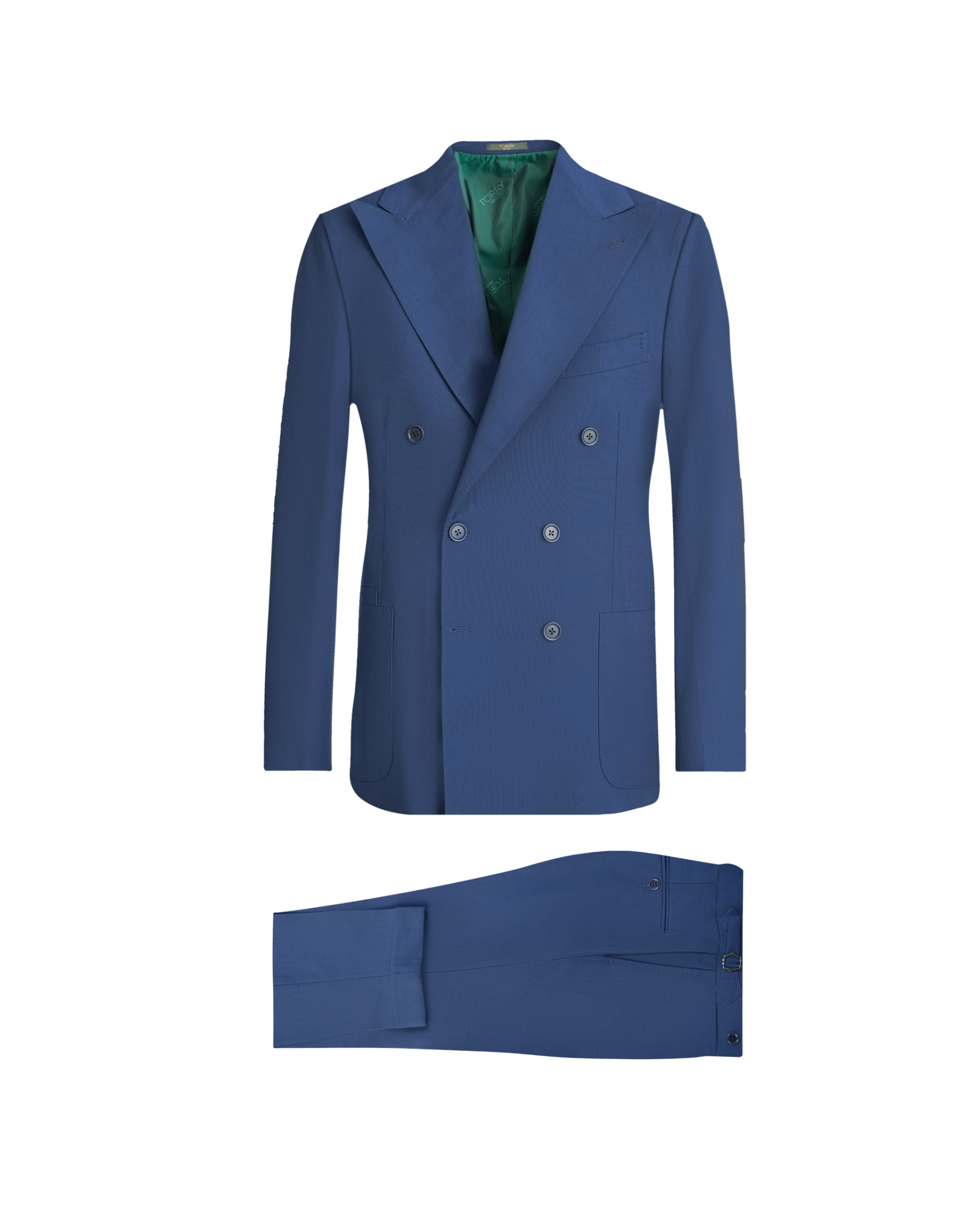 Blue Double Breasted Suit