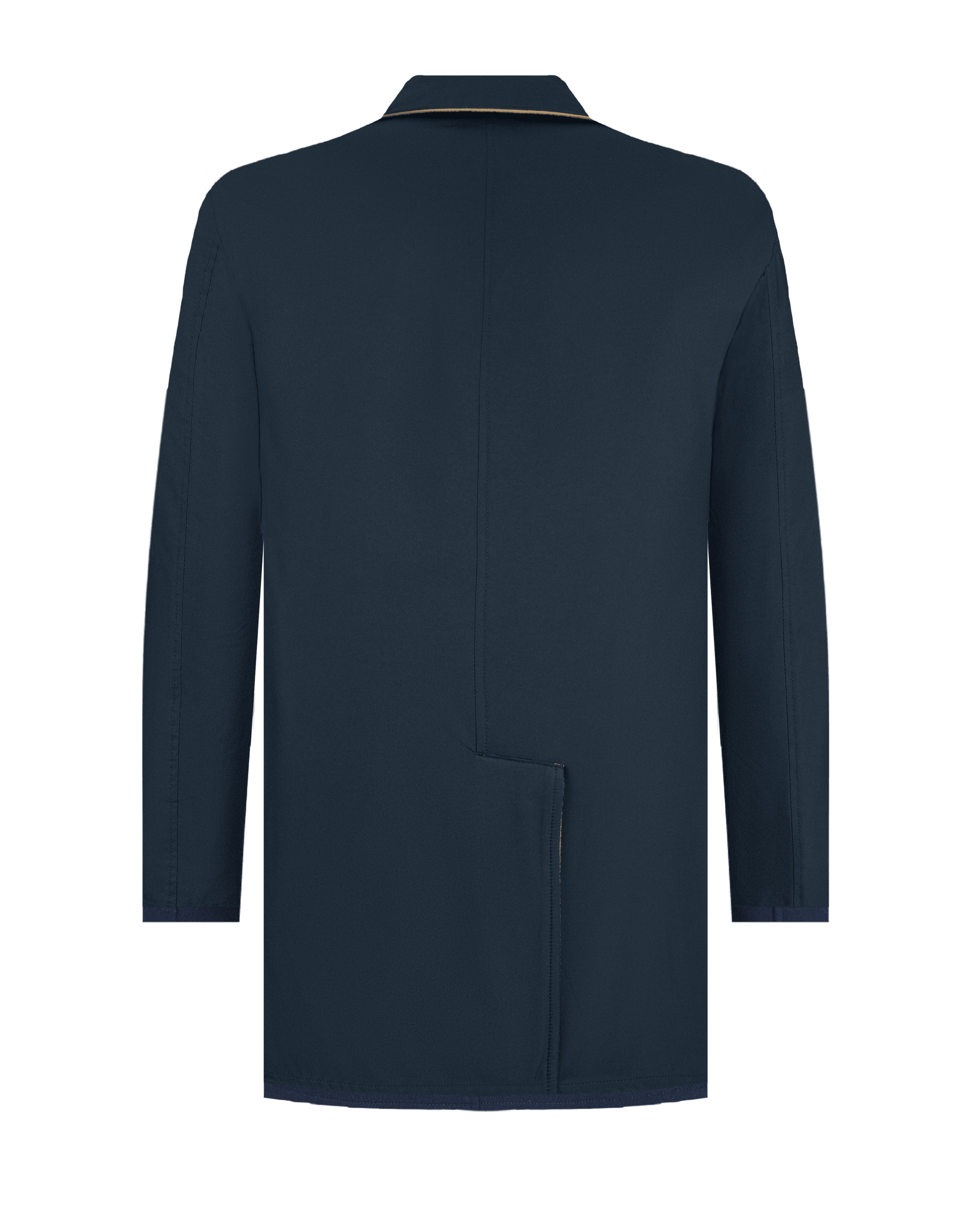 Double-Face Luxury Coat - Navy Blue & Brown