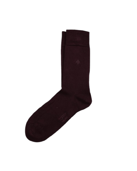 Burgundy Bamboo Wool Socks