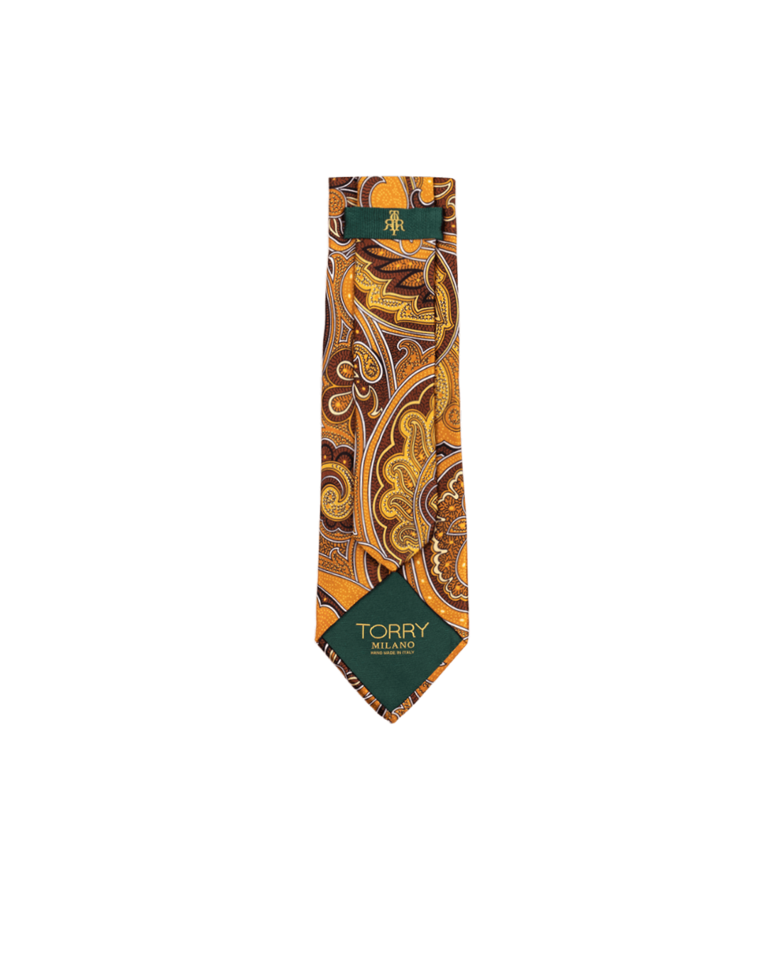 Brown Silk Paisley Handmade Tie