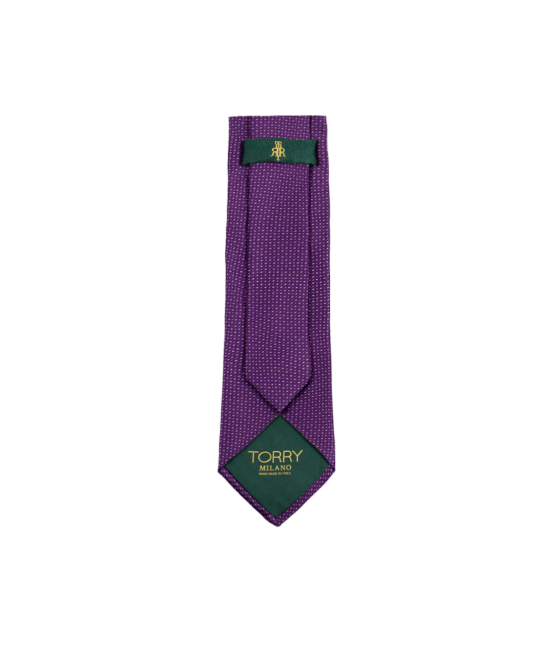Purple Silk Patterned Handmade Tie