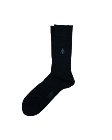 Navy Blue Mercerized Cotton Socks
