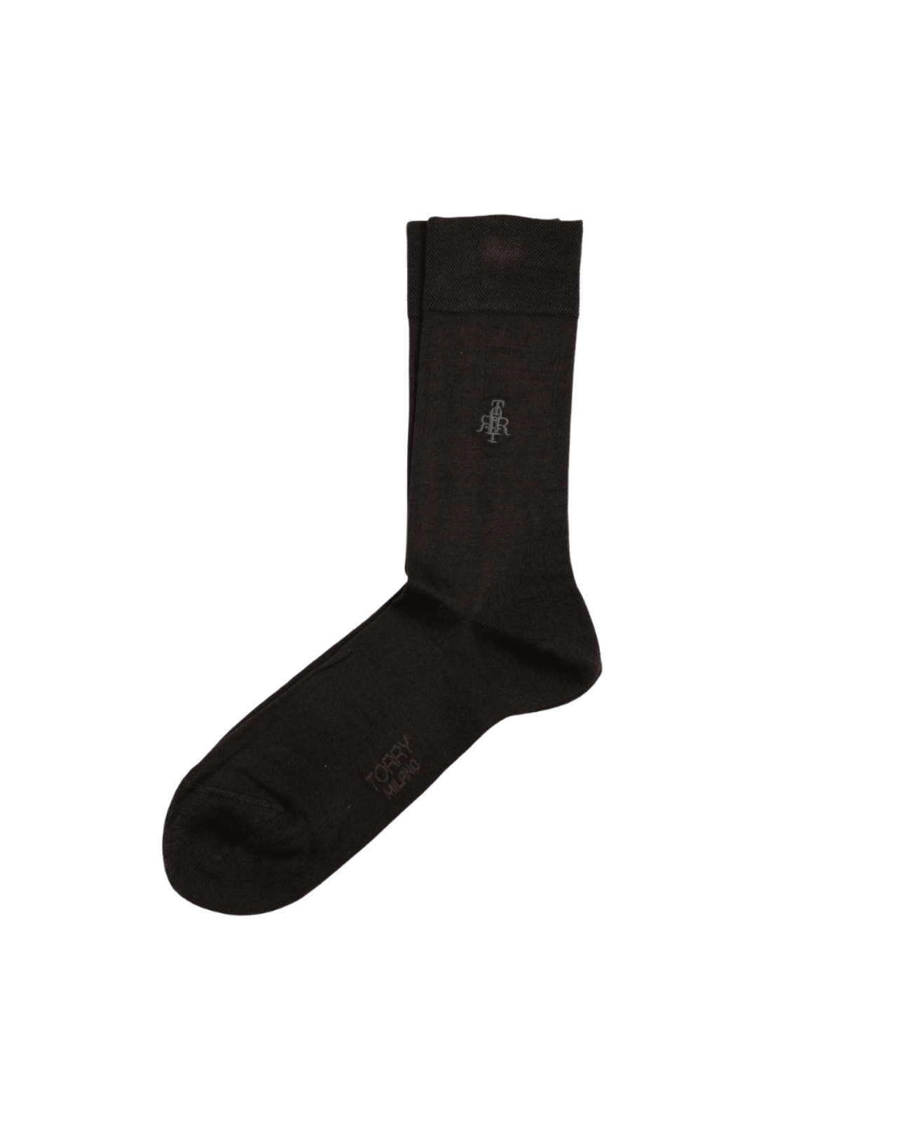 Brown Mercerized Cotton Socks