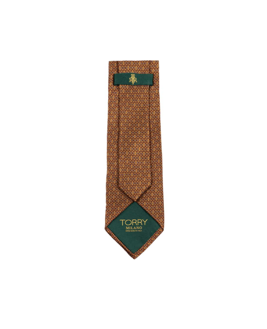 Clay Soil Silk Patterned Handmade Tie
