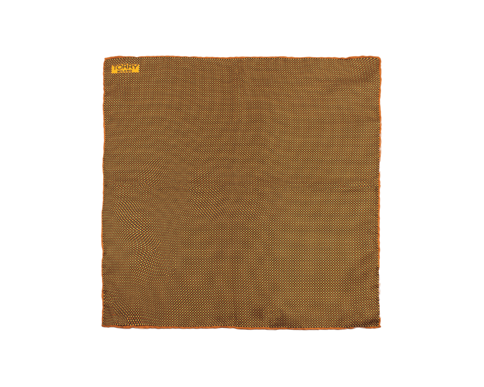 Batistă de buzunar cu model din mătase maro