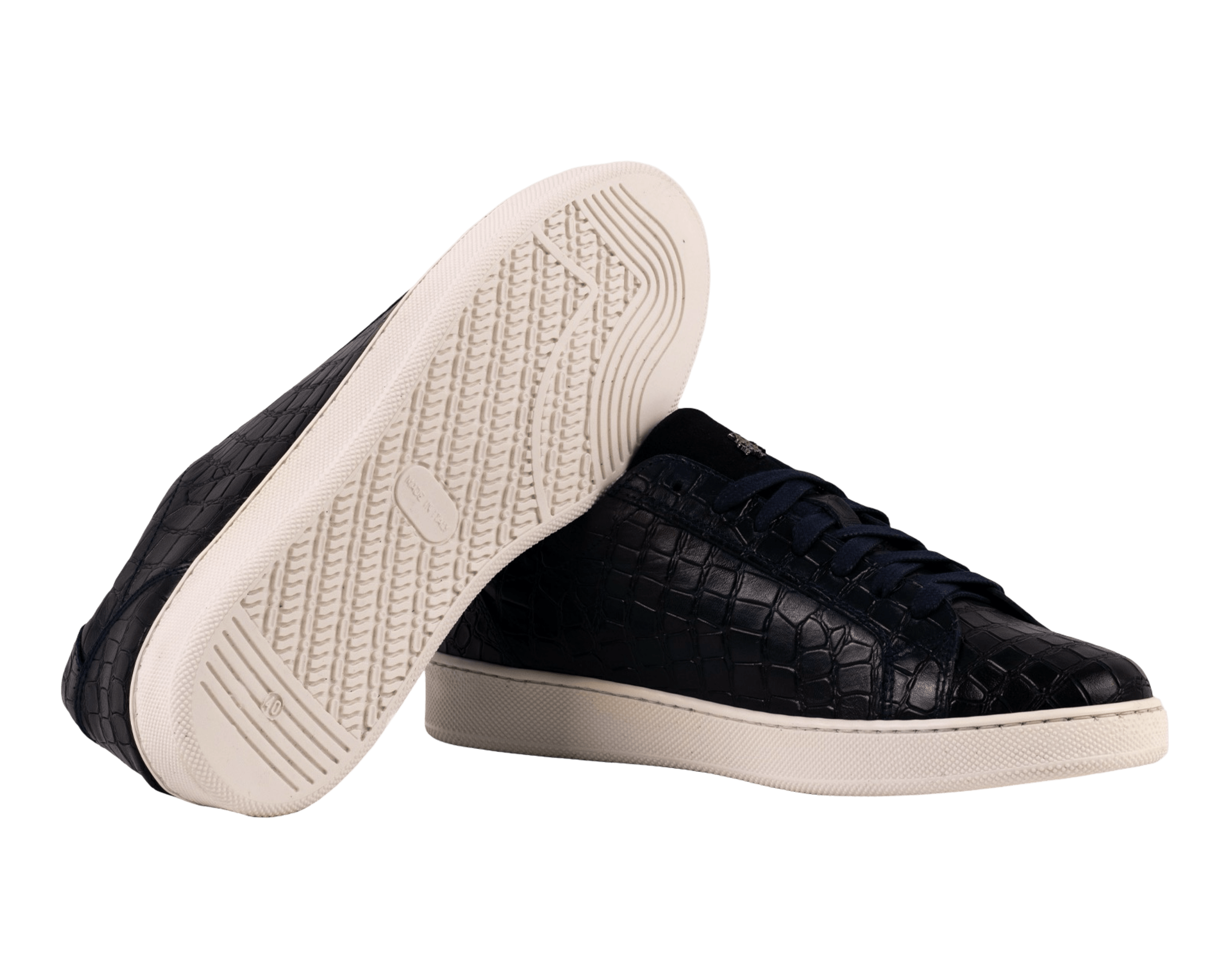 Croco Print Sport Sneakers
