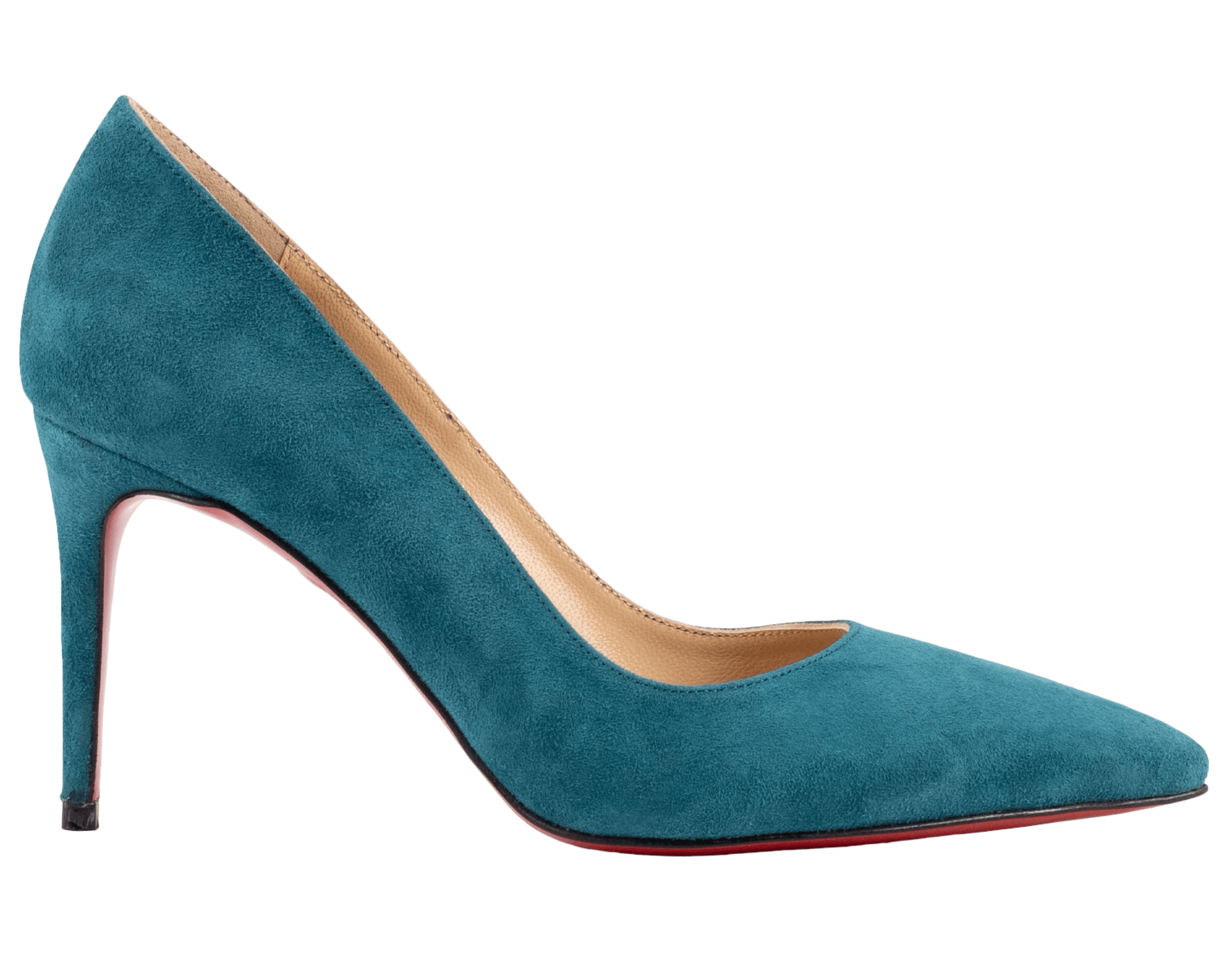 Premium Turquoise Suede Stilettos