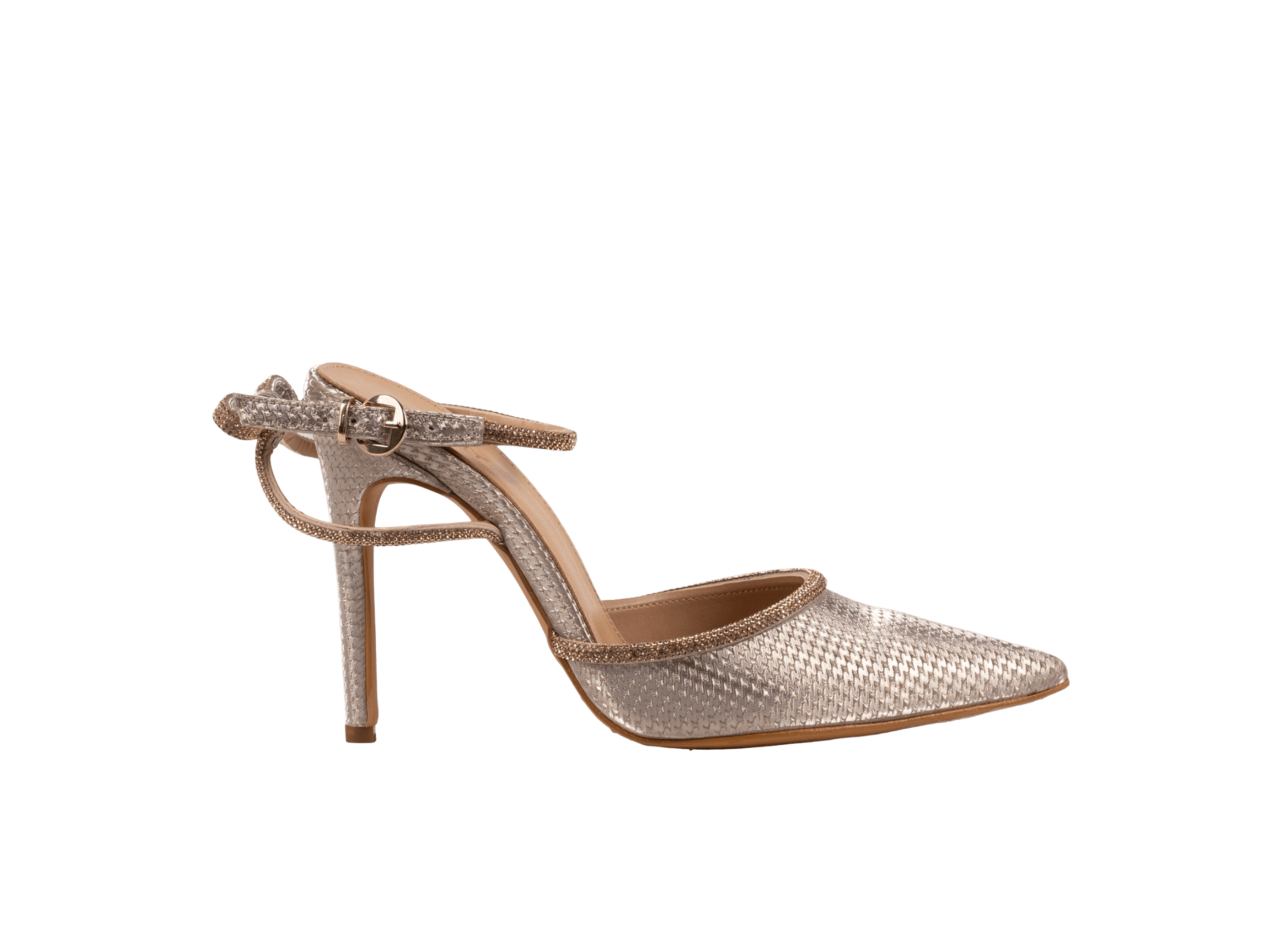 Gold Premium Shine Leather Sandals