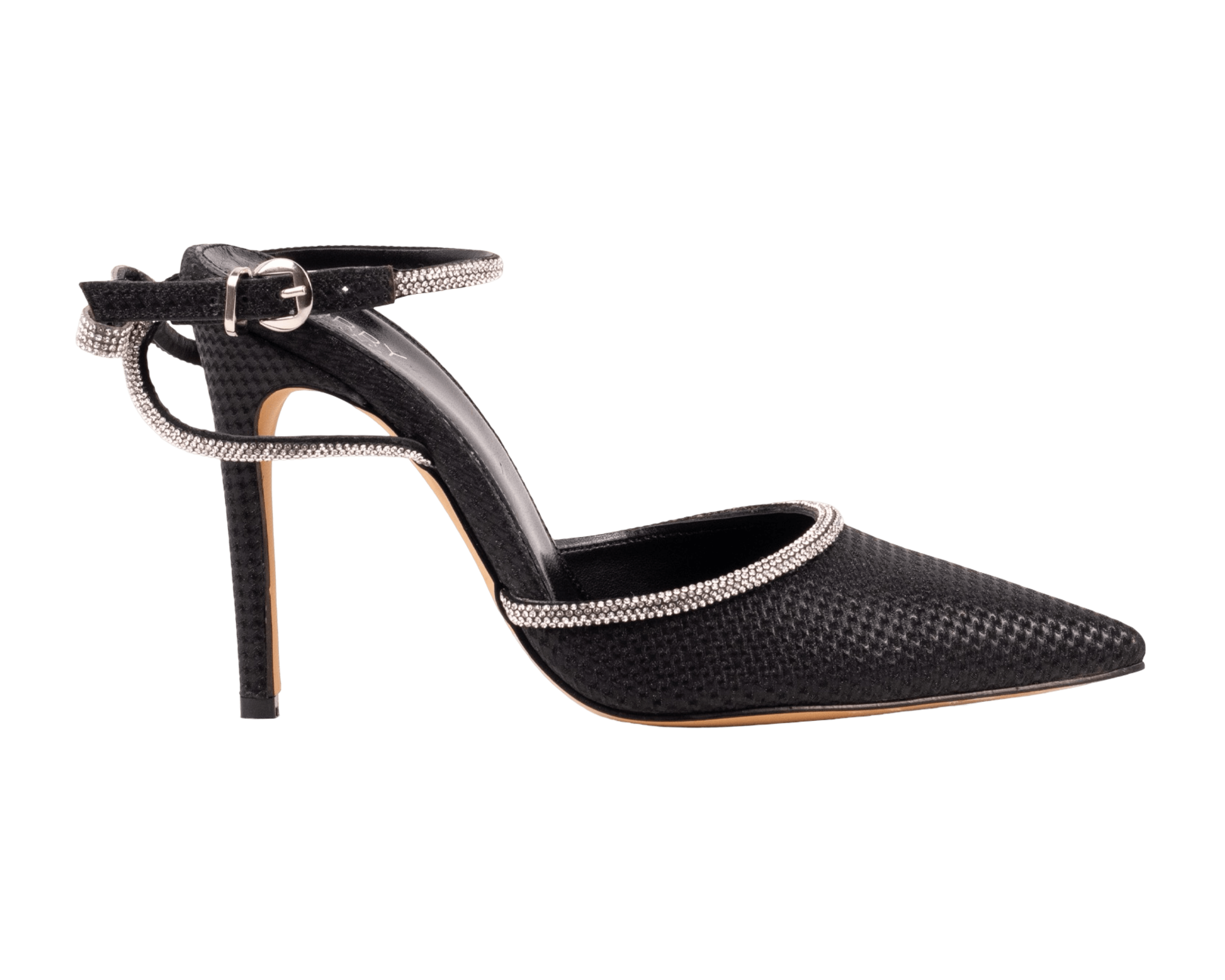 Sandale negre din piele strălucitoare premium