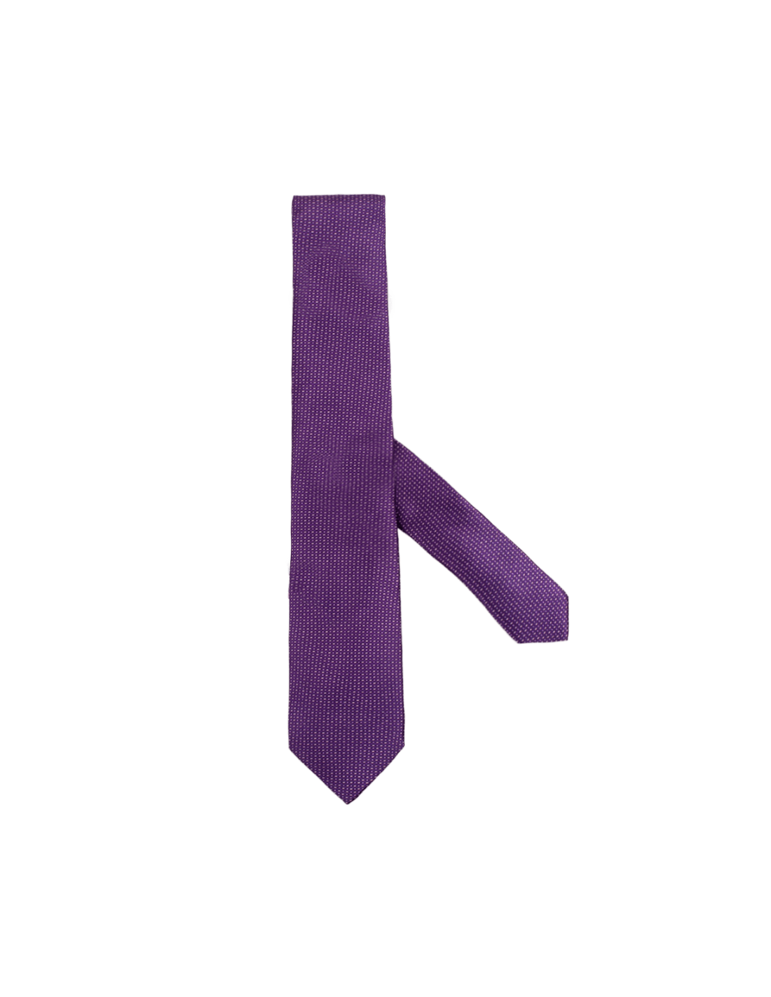 Cravată mov din mătase, lucrată manual, cu model