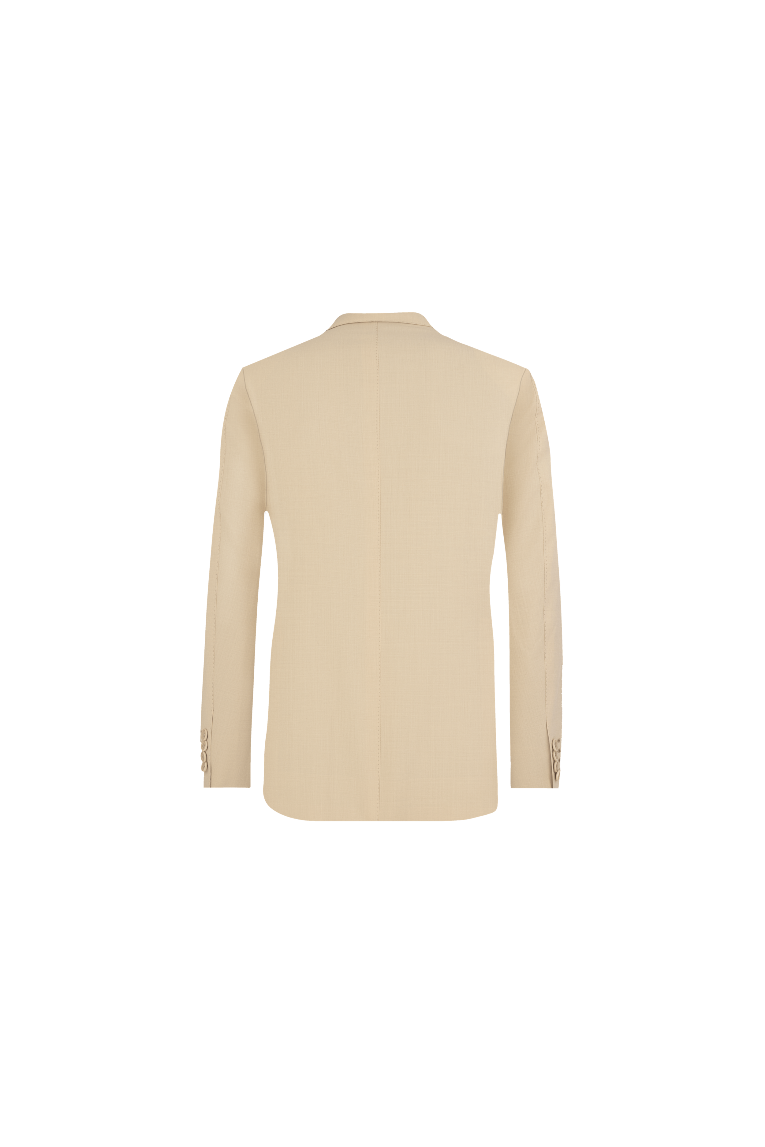 Dark Cream Wool Suit