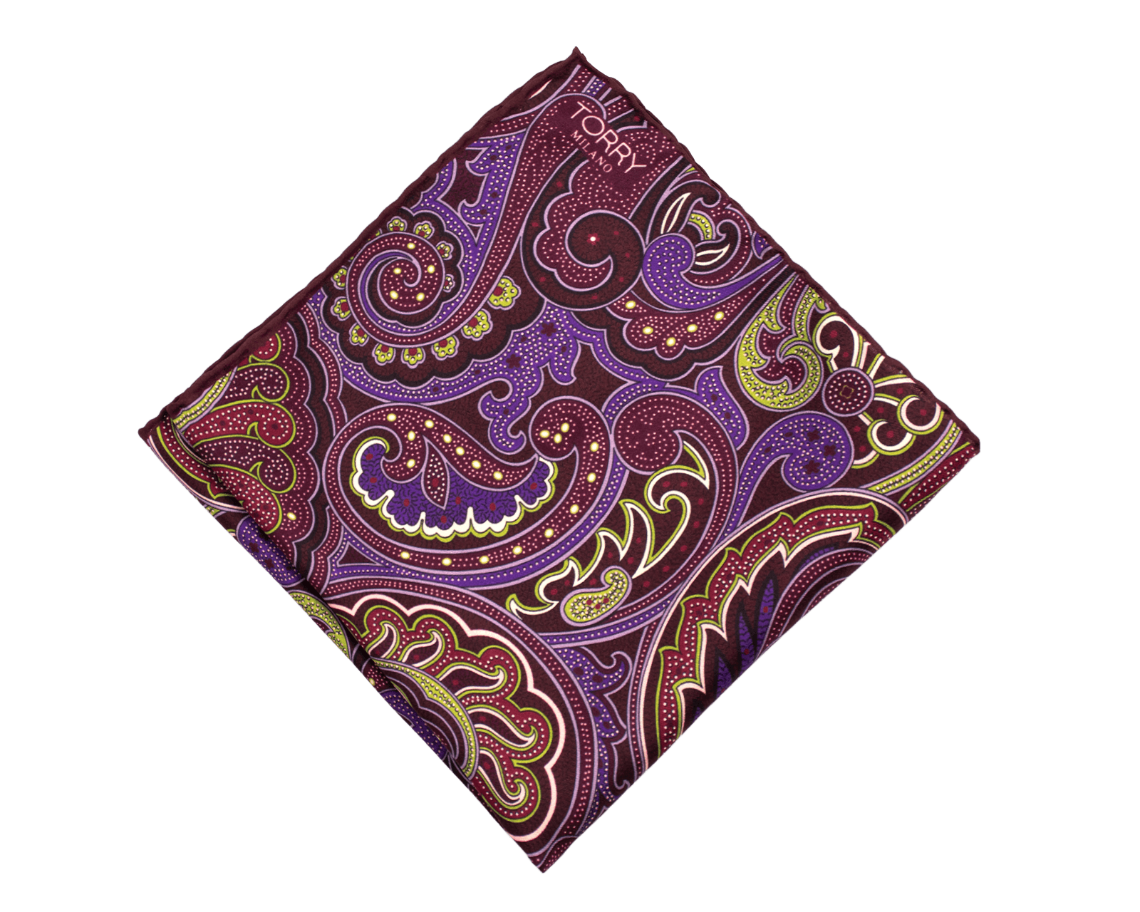 Silk Paisley Pocket Square
