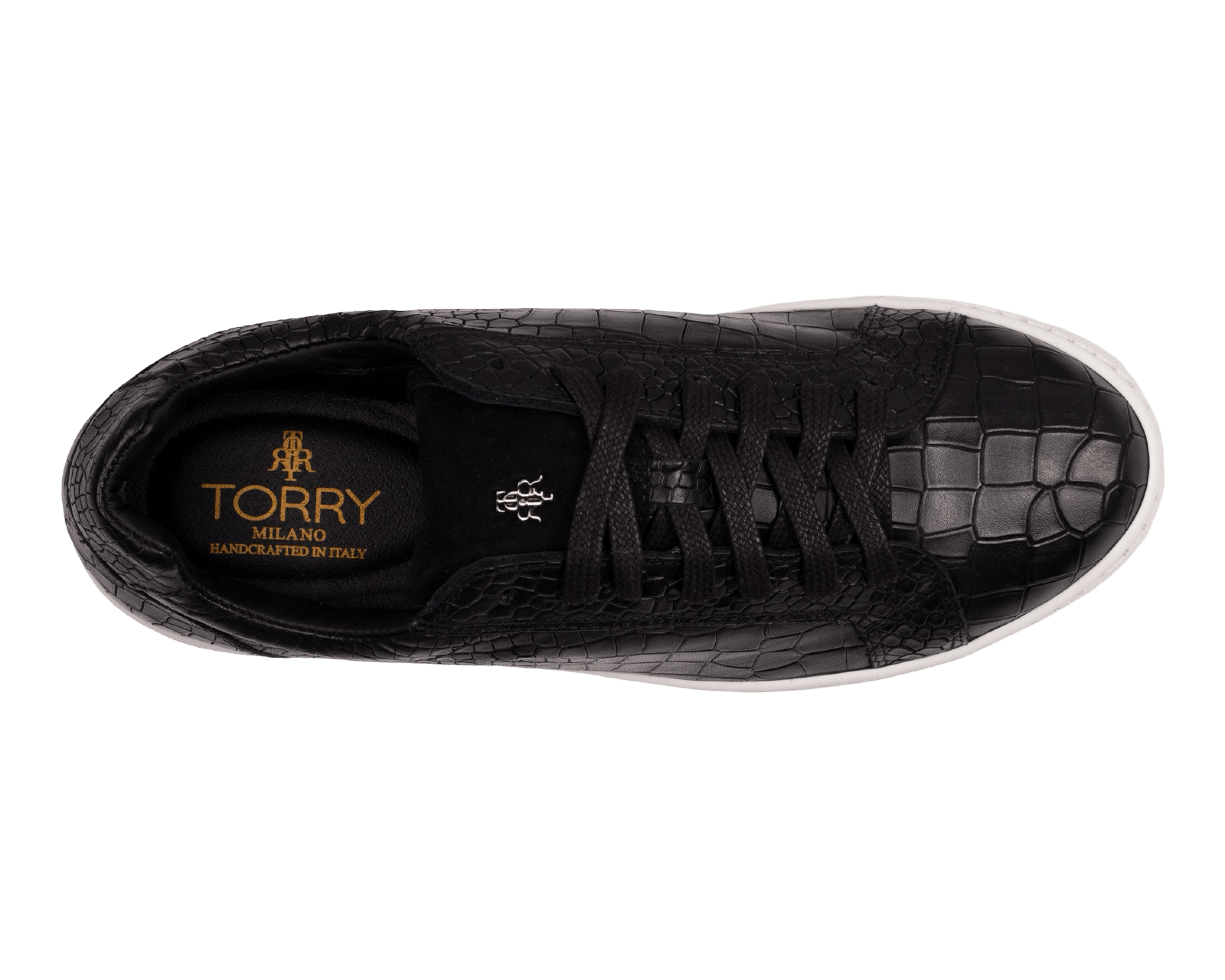 Croco Print Sport Sneakers