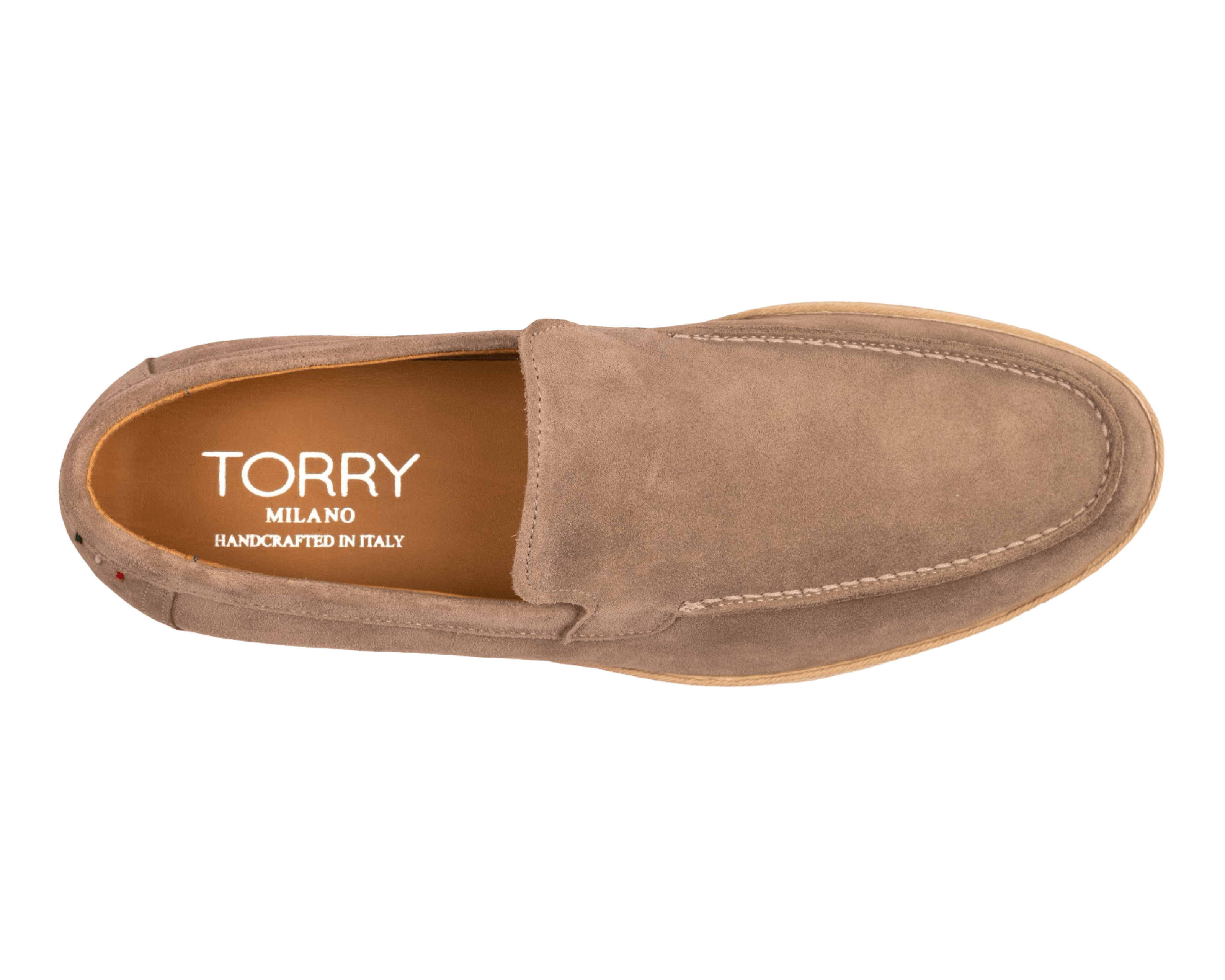 Beige Leather Loafers