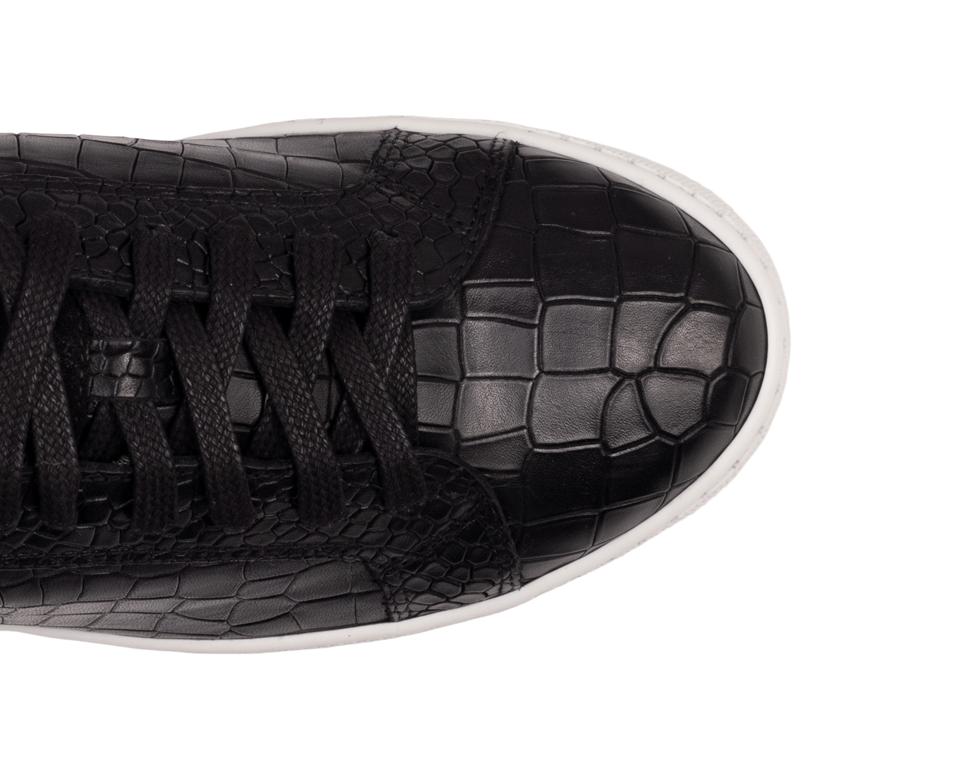 Croco Print Sport Sneakers