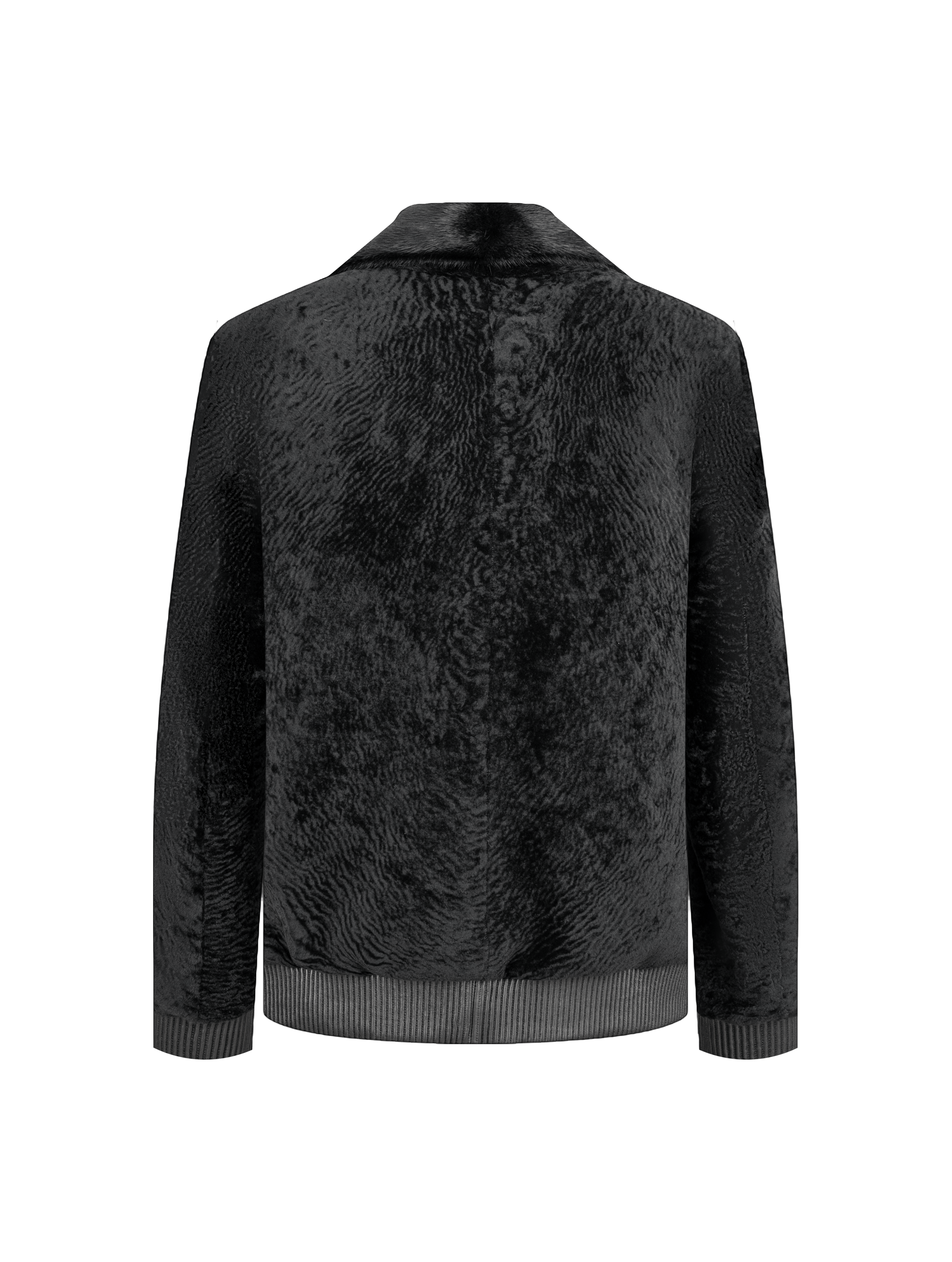 Black Double-Face Astrakhan Jacket