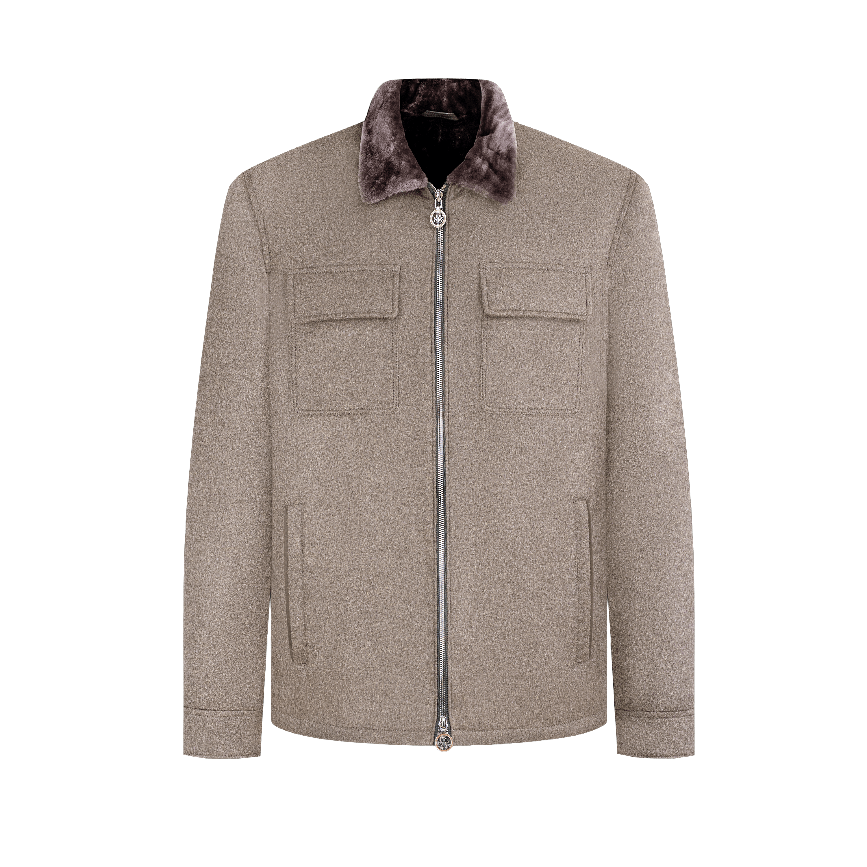 Wool & Cashmere Jacket With Fur