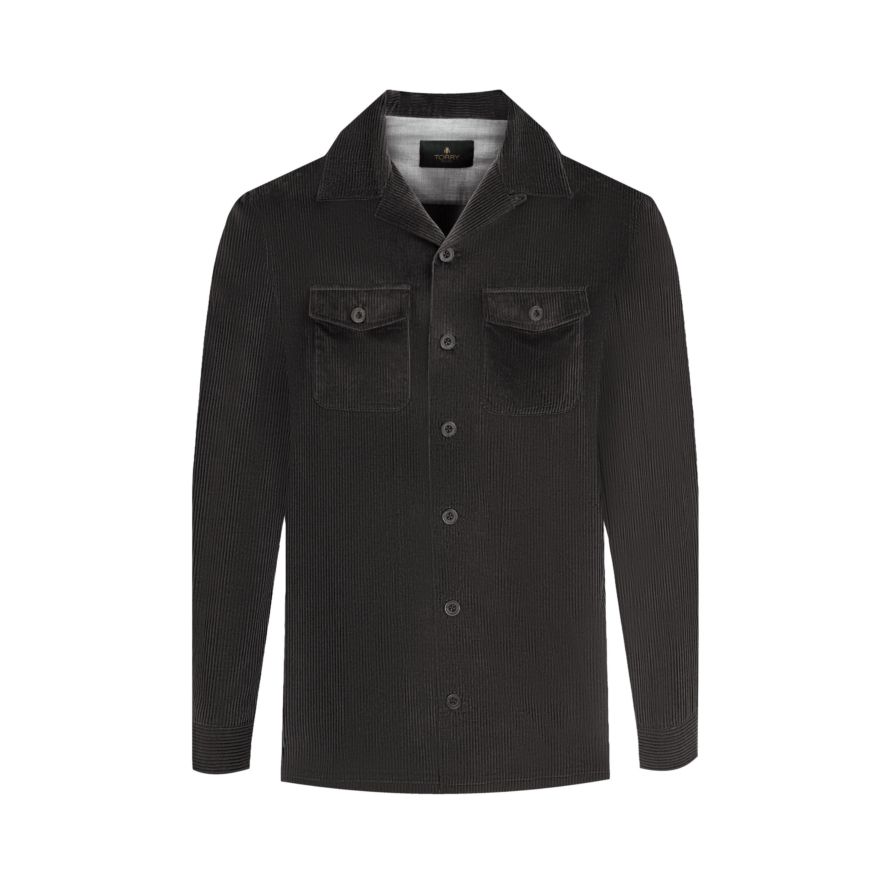 Anthracite Premium Corduroy Overshirt
