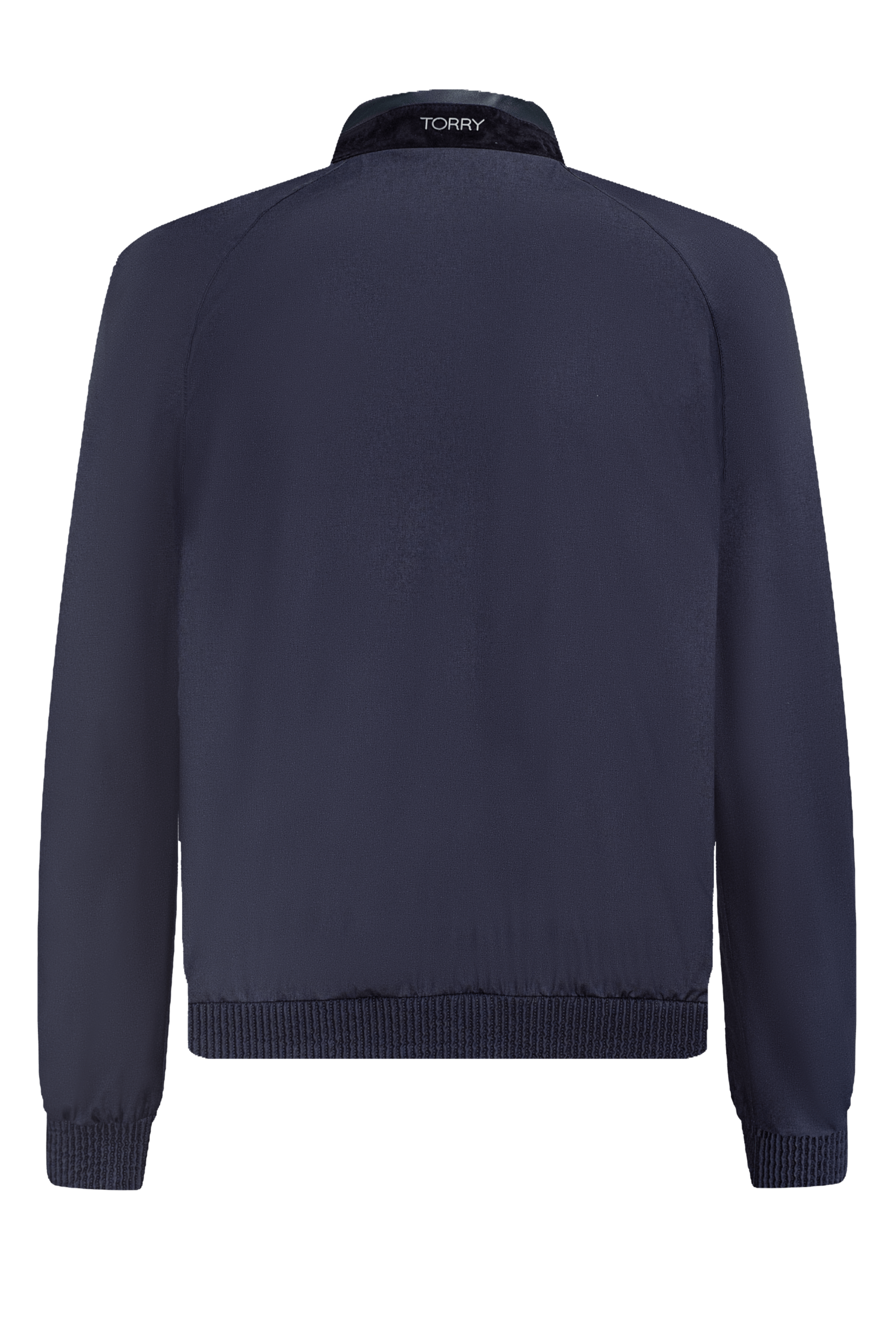 Blue Intrecciata Leather Jacket