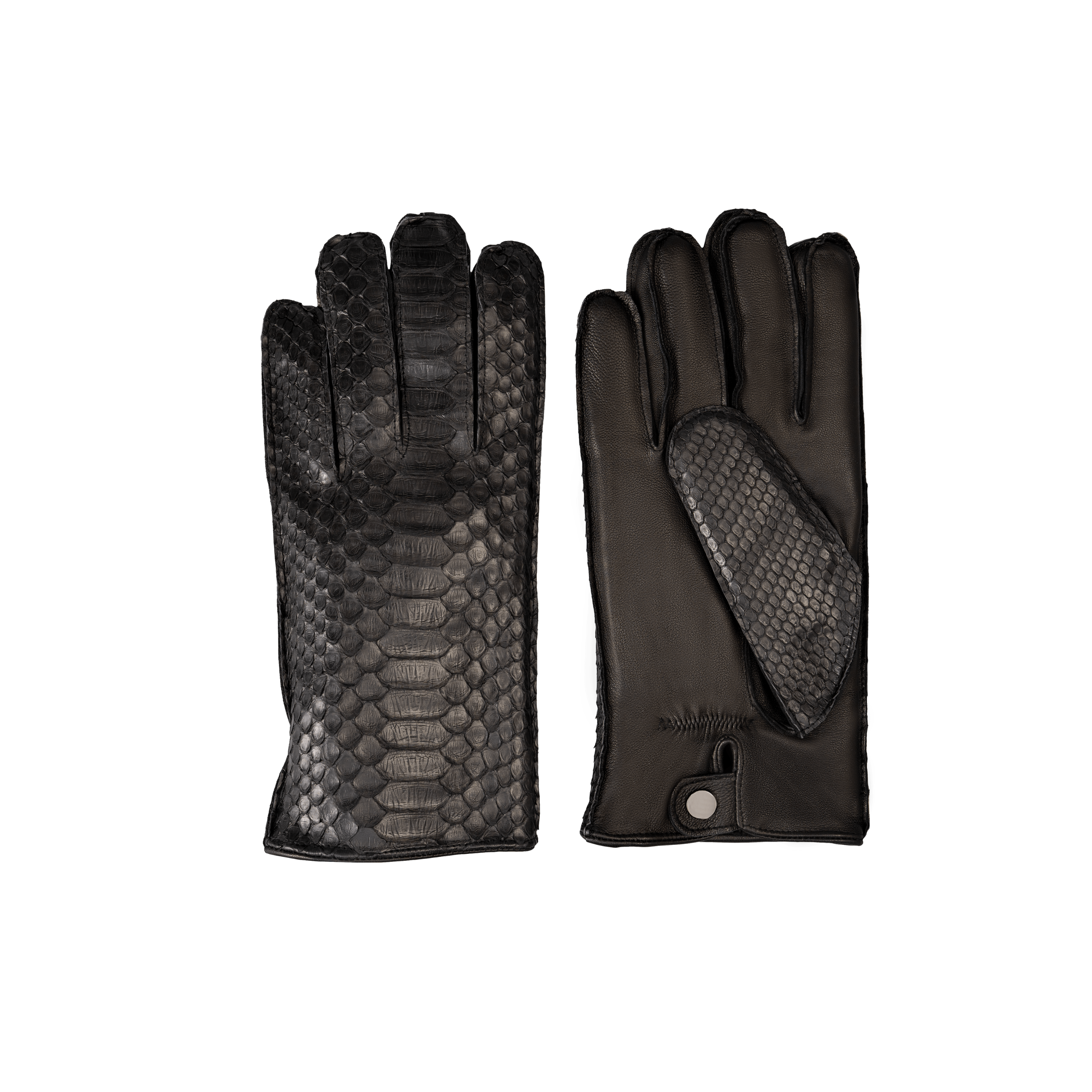 Black Premium Python Gloves