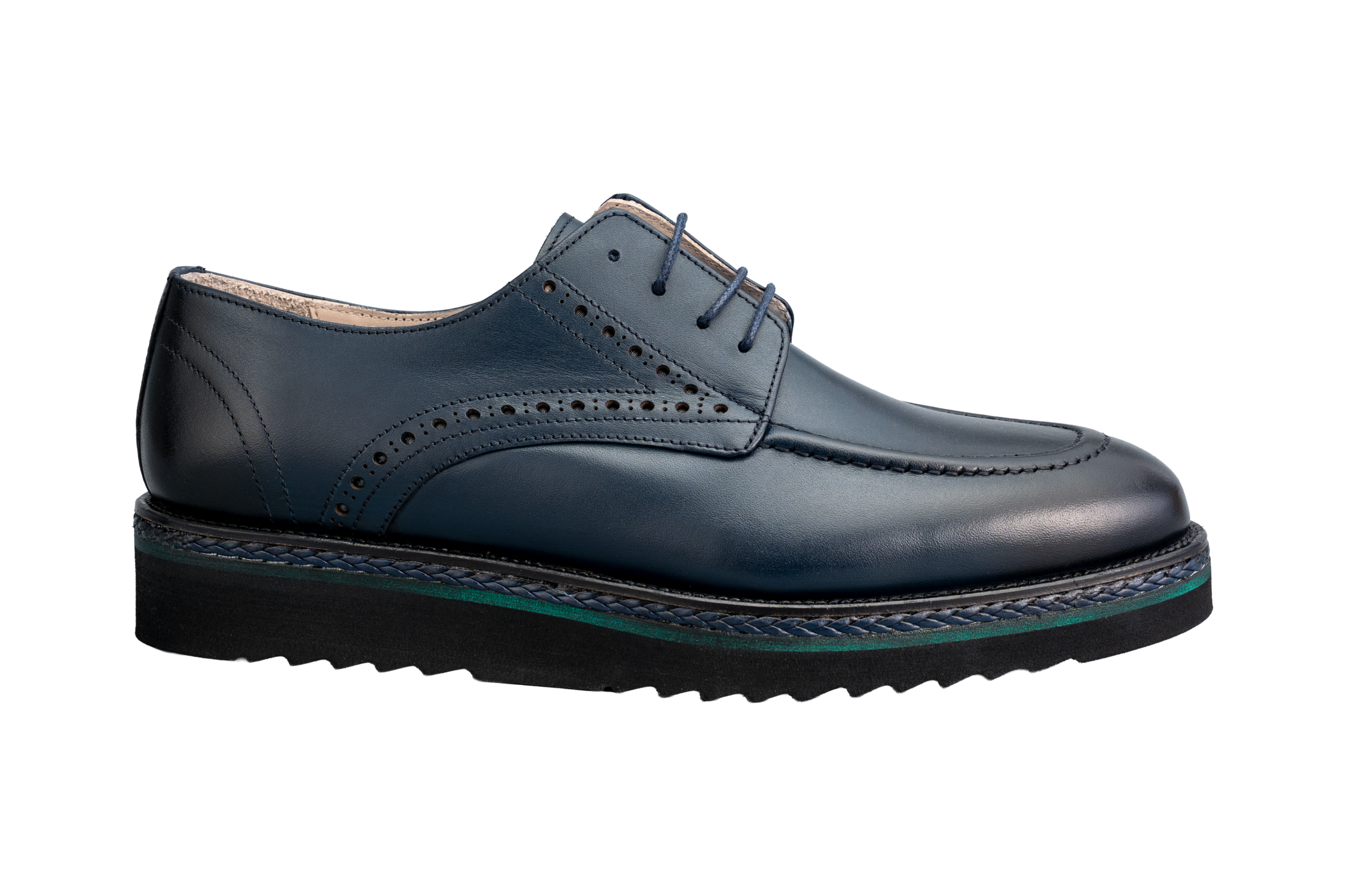 Navy Blue Regale Derby Shoes