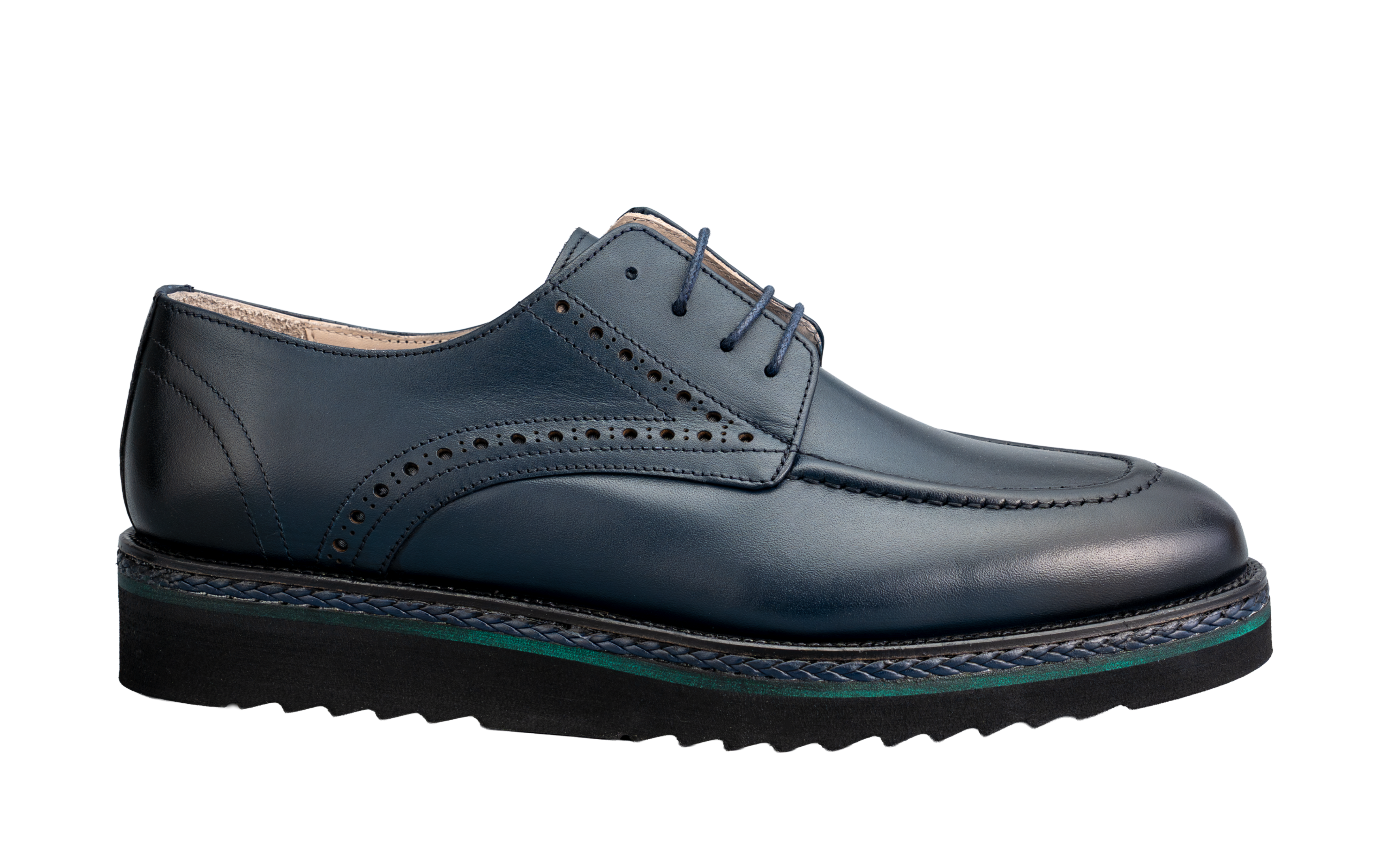 Navy Blue Regale Derby Shoes