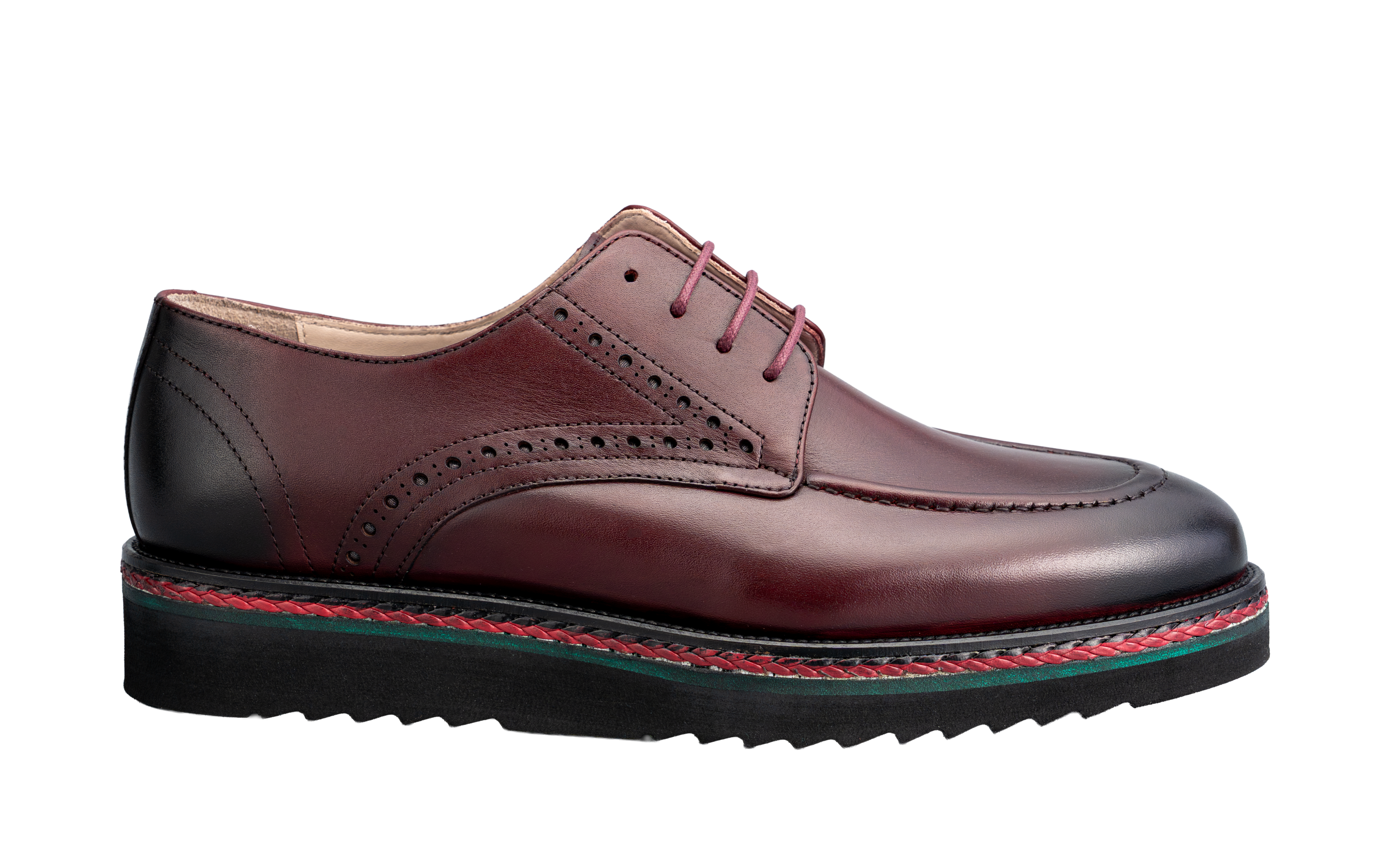 Burgundy Regale Derby Shoes