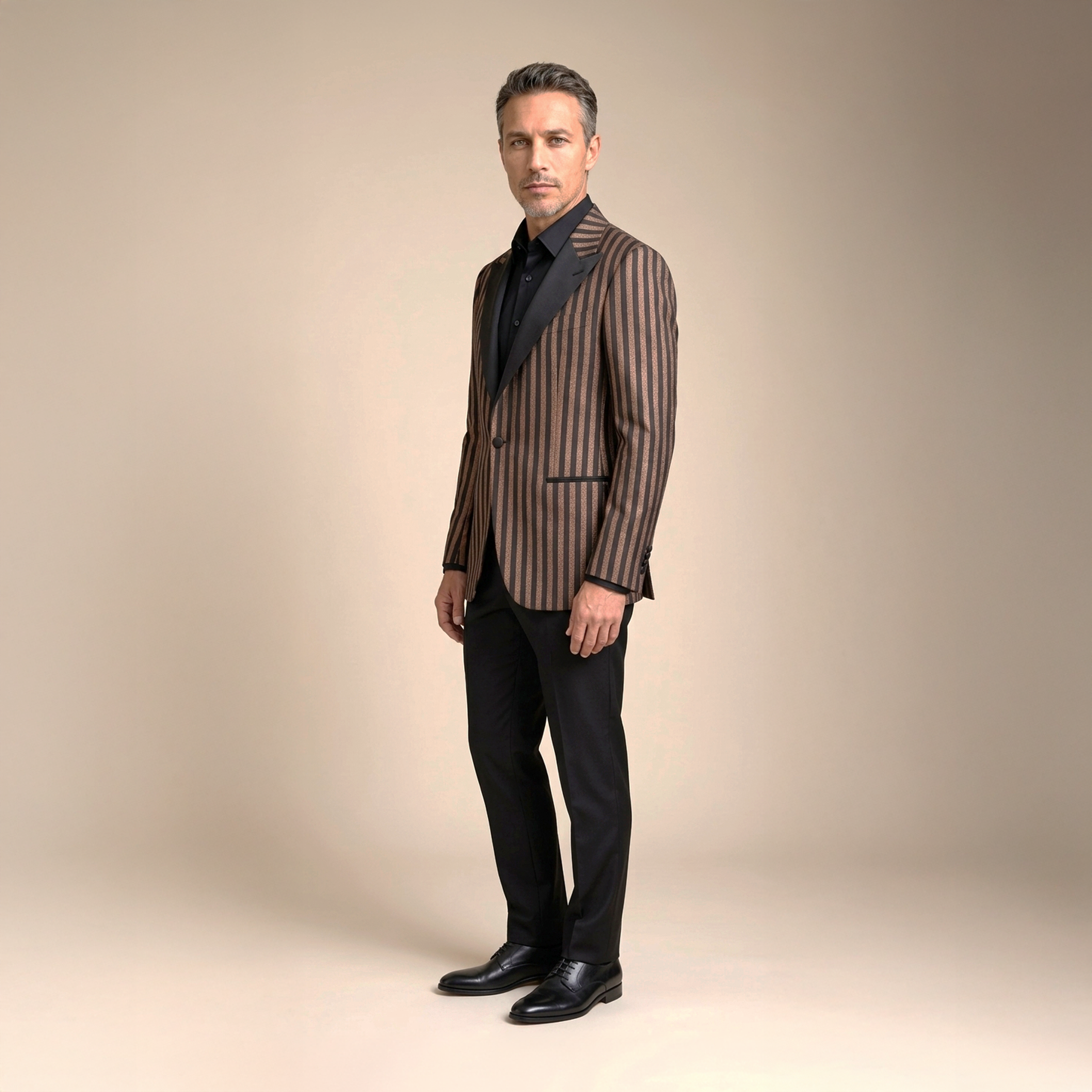 Bronze Striped Ceremony Tuxedo