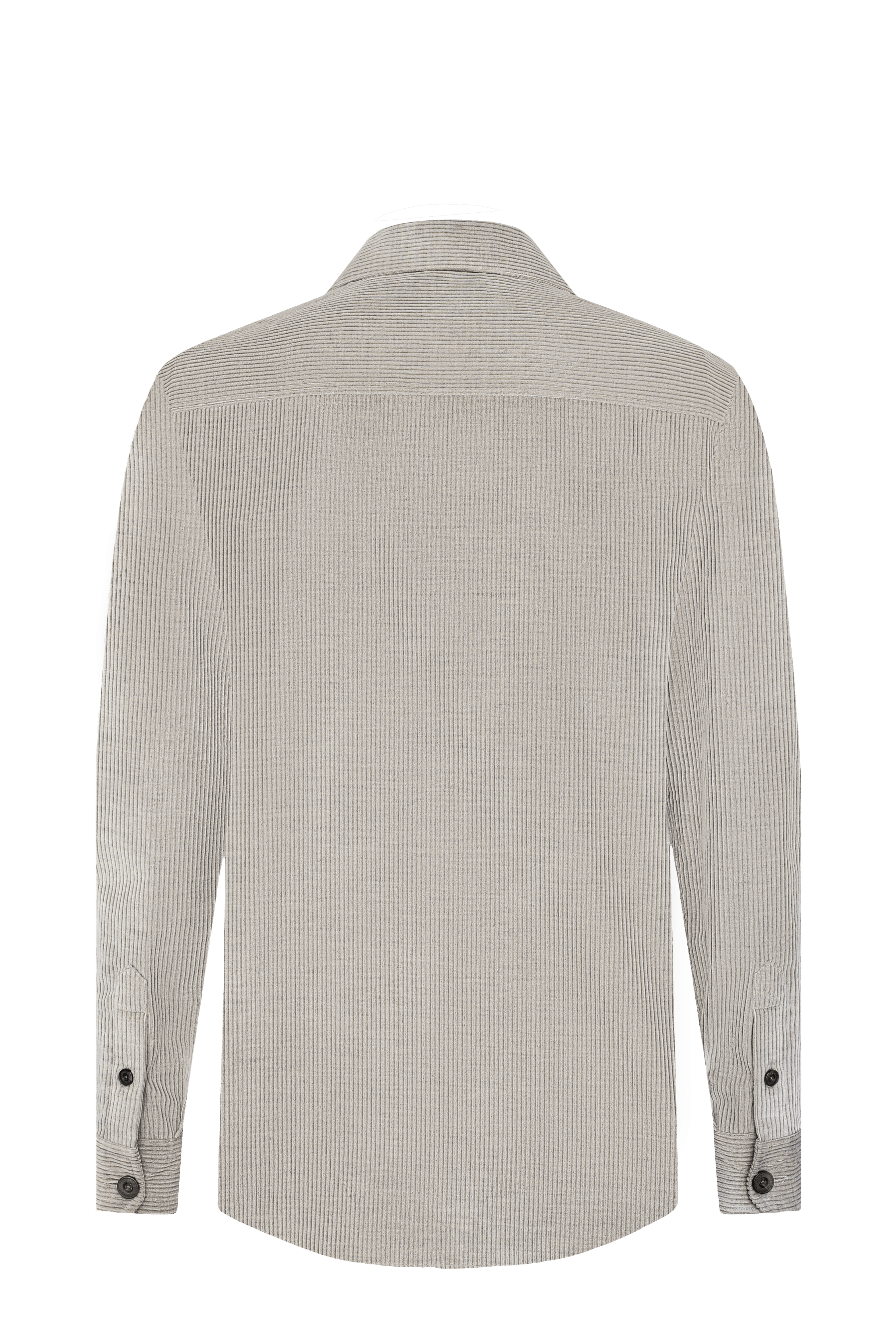 Cămașă gri premium din catifea reiată