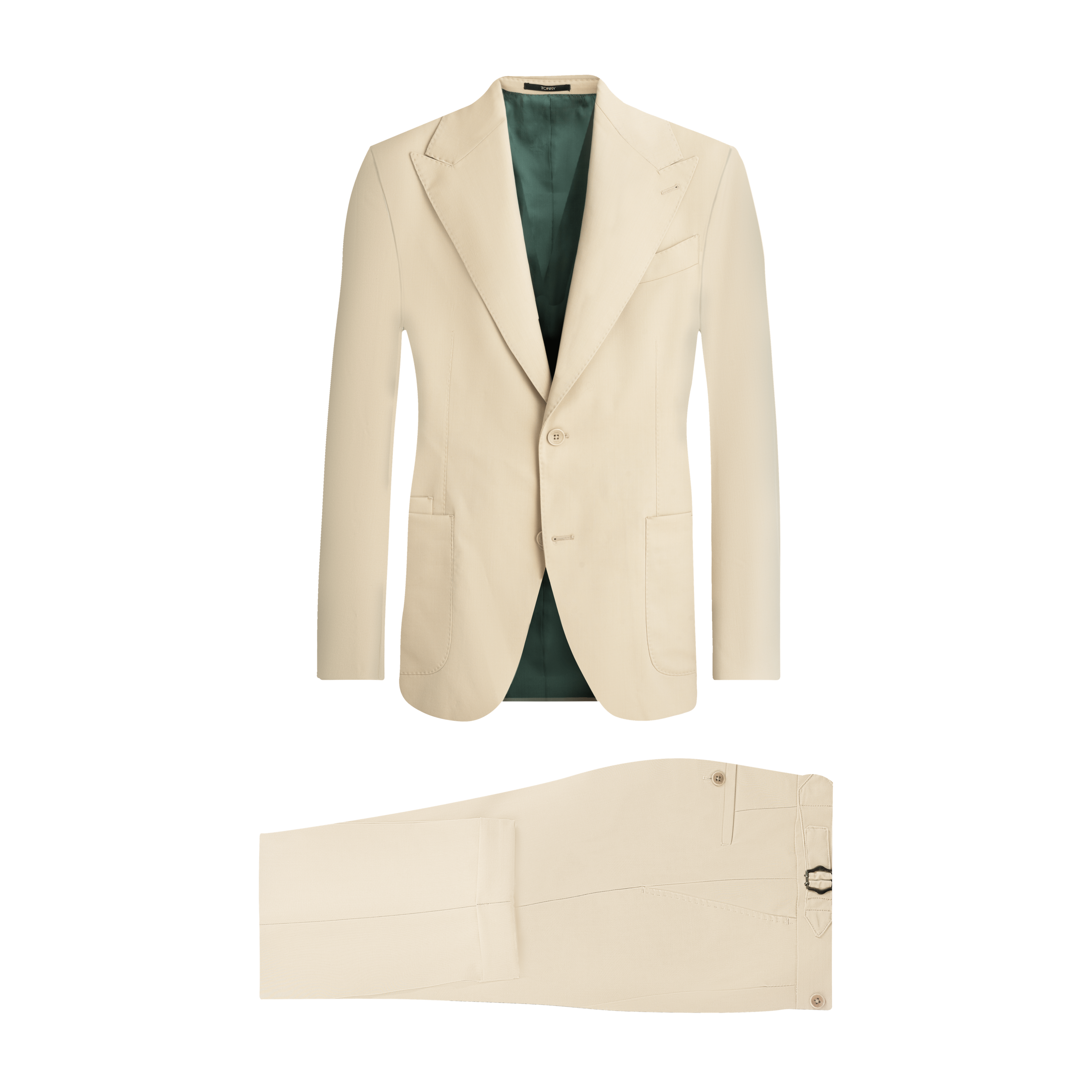 Beige Wool Suit