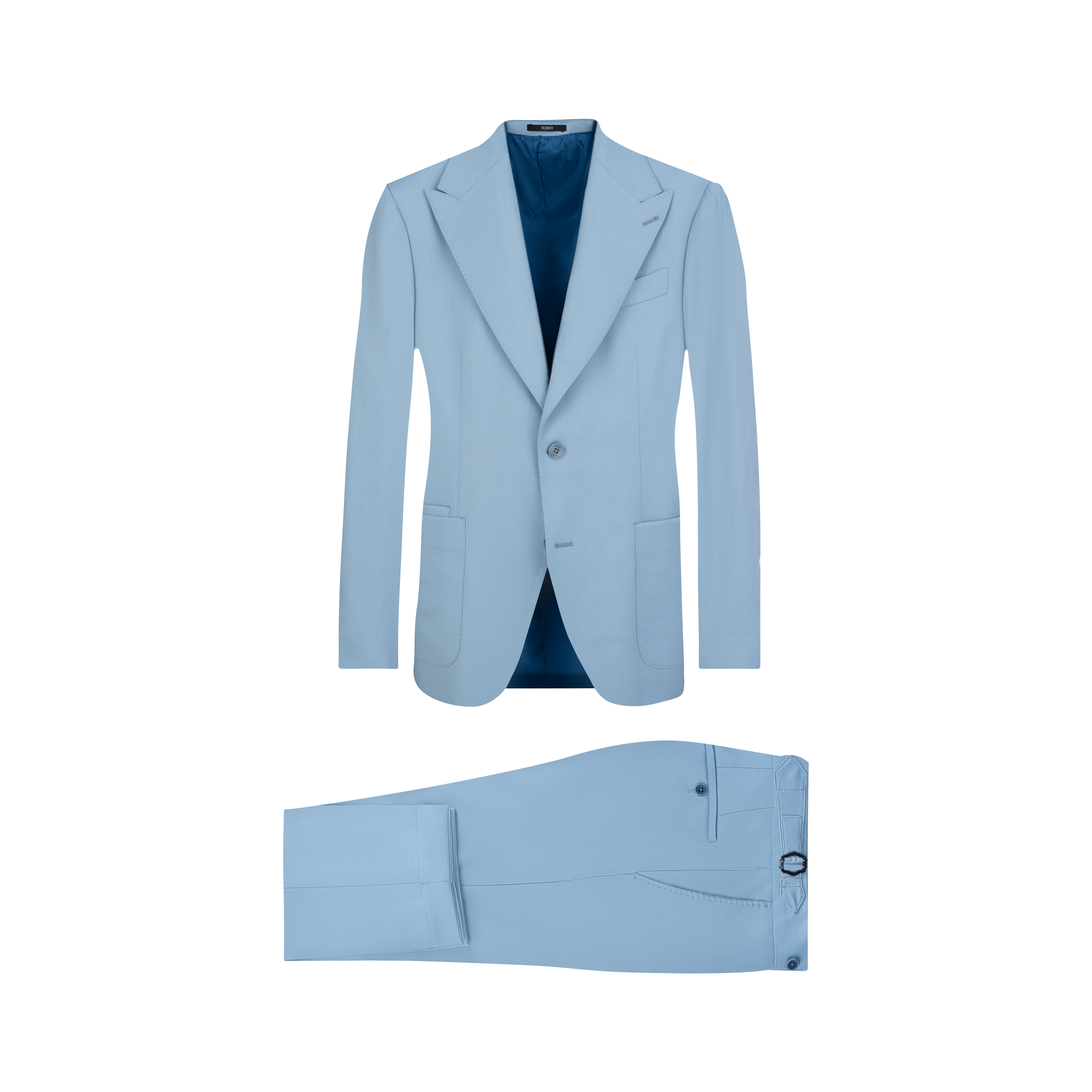 Light Blue Wool Suit