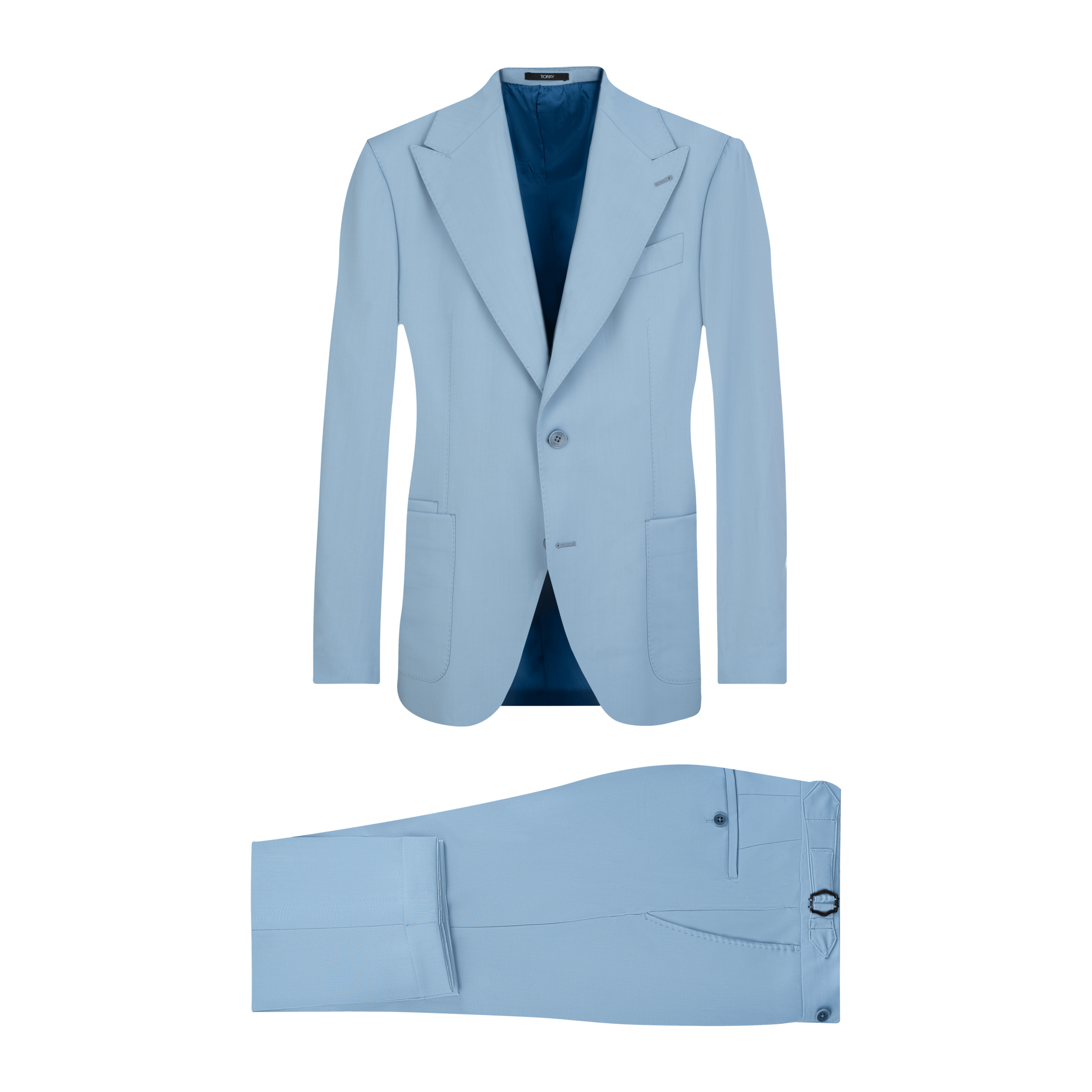 Light Blue Wool Suit