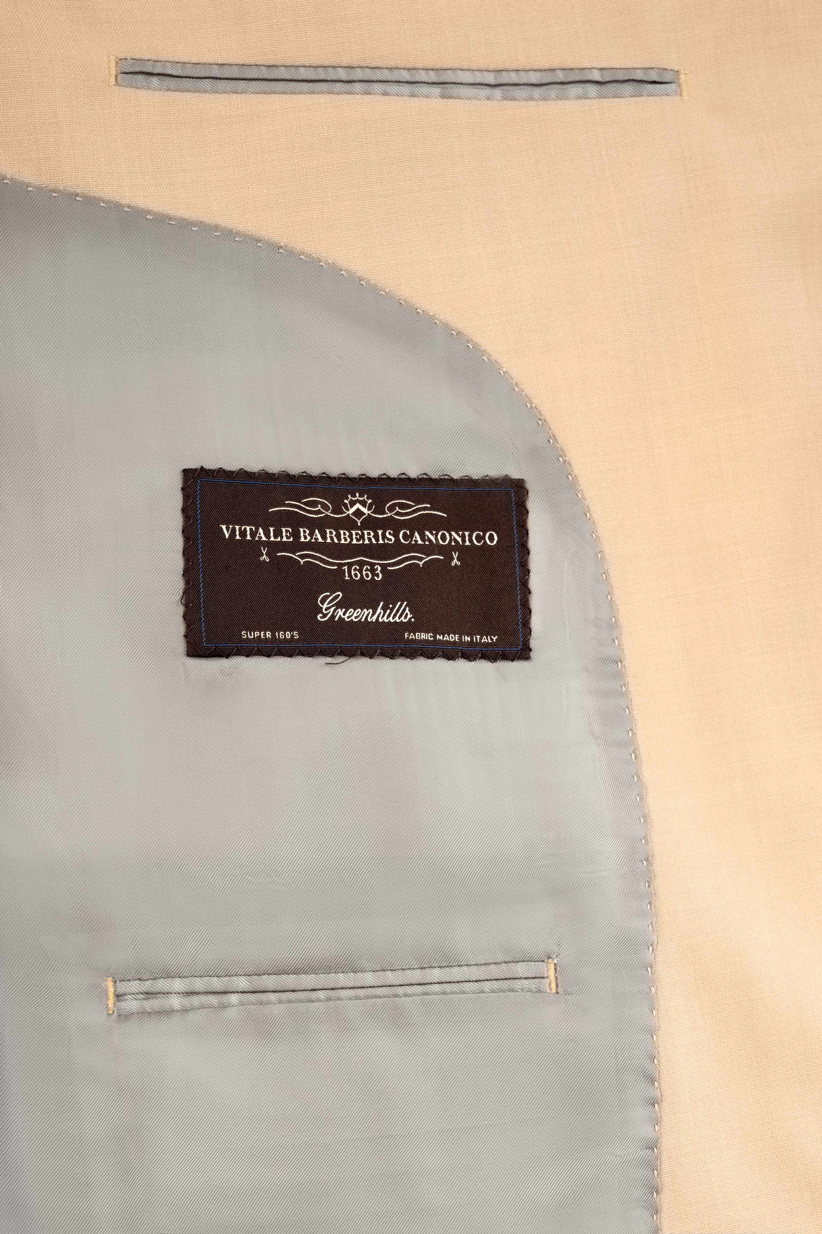 Dark Cream Wool Suit