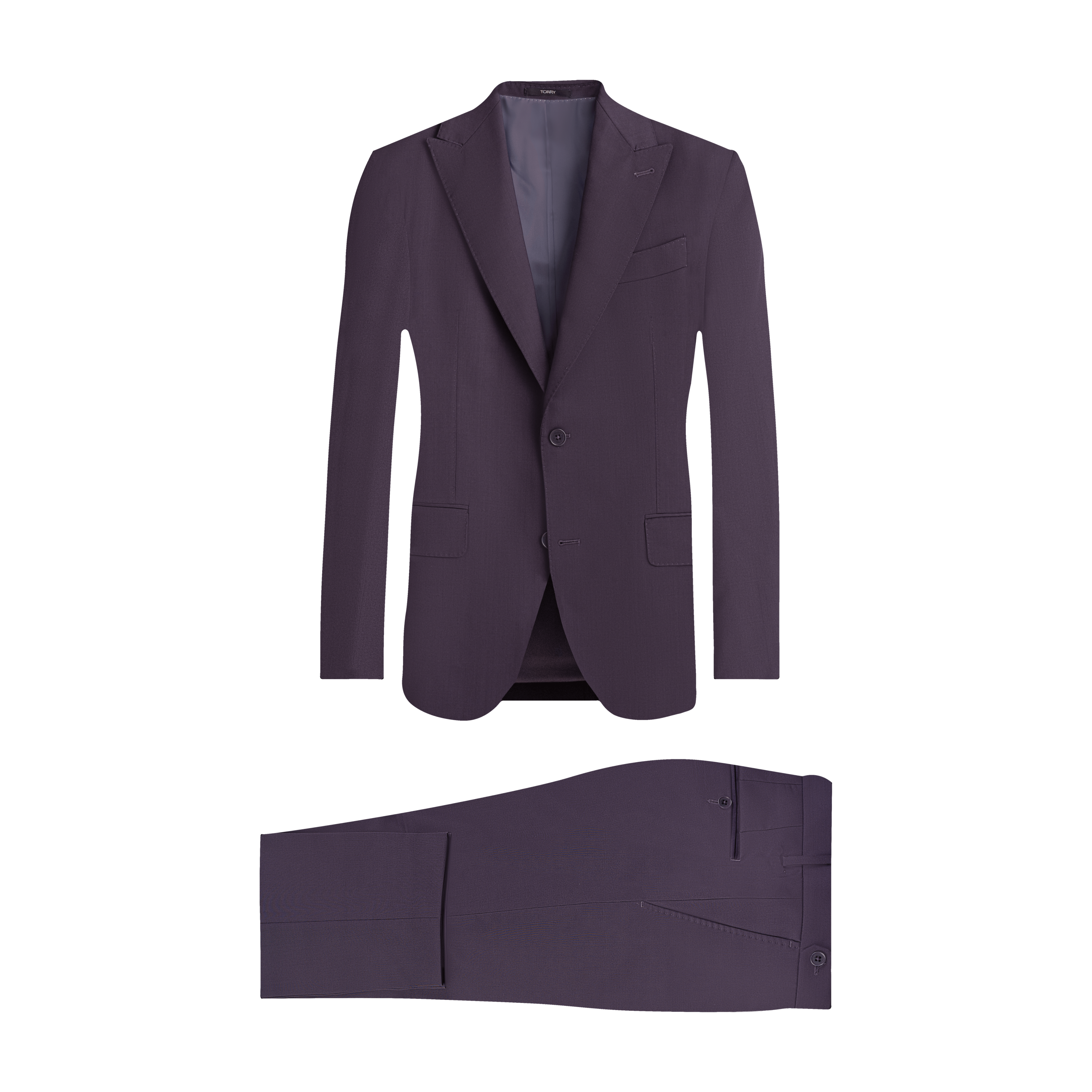 Burgundy Wool Suit