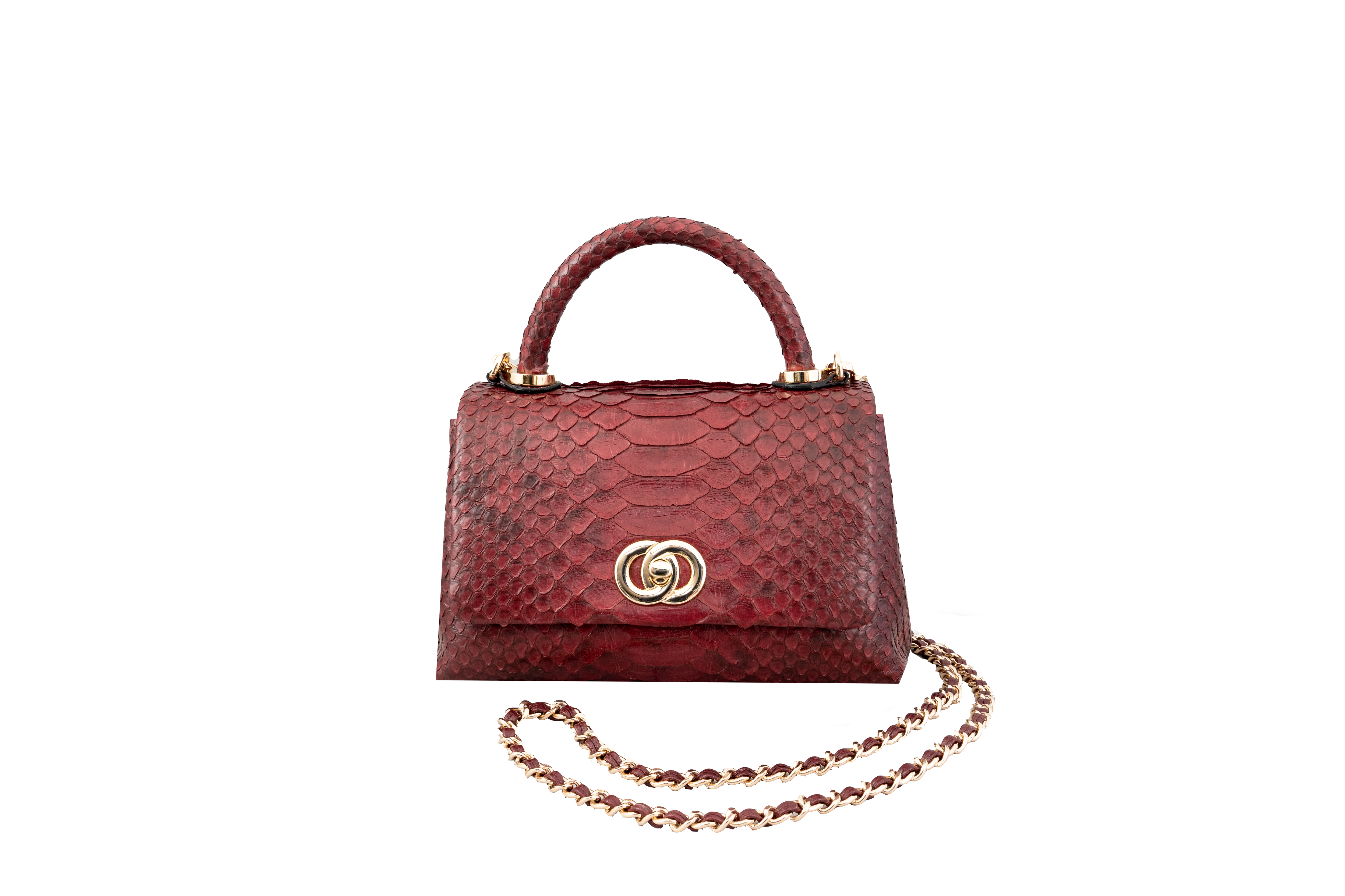 Image of Zenith Python Leather Bag