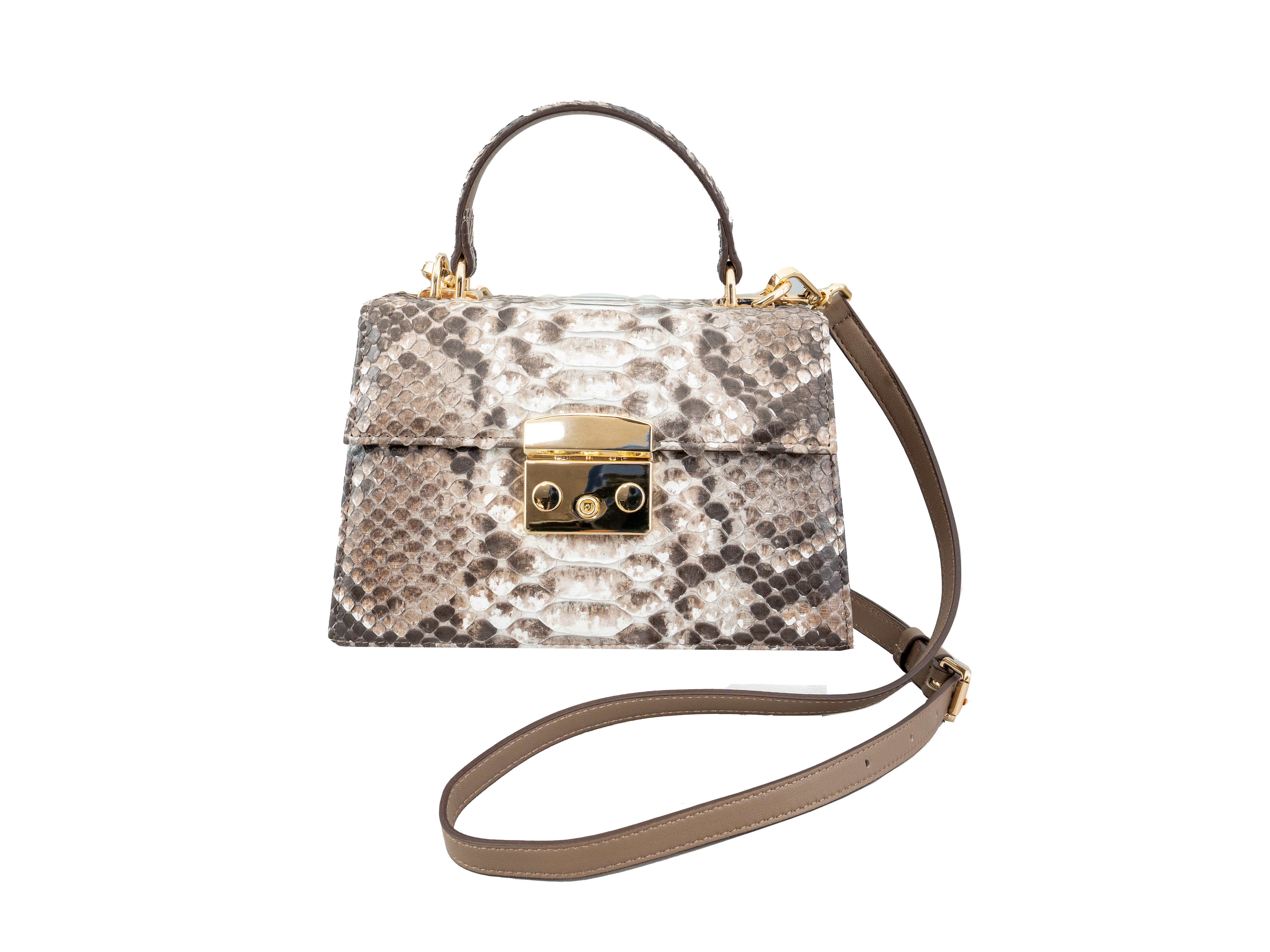 Luxora Python Leather Bag