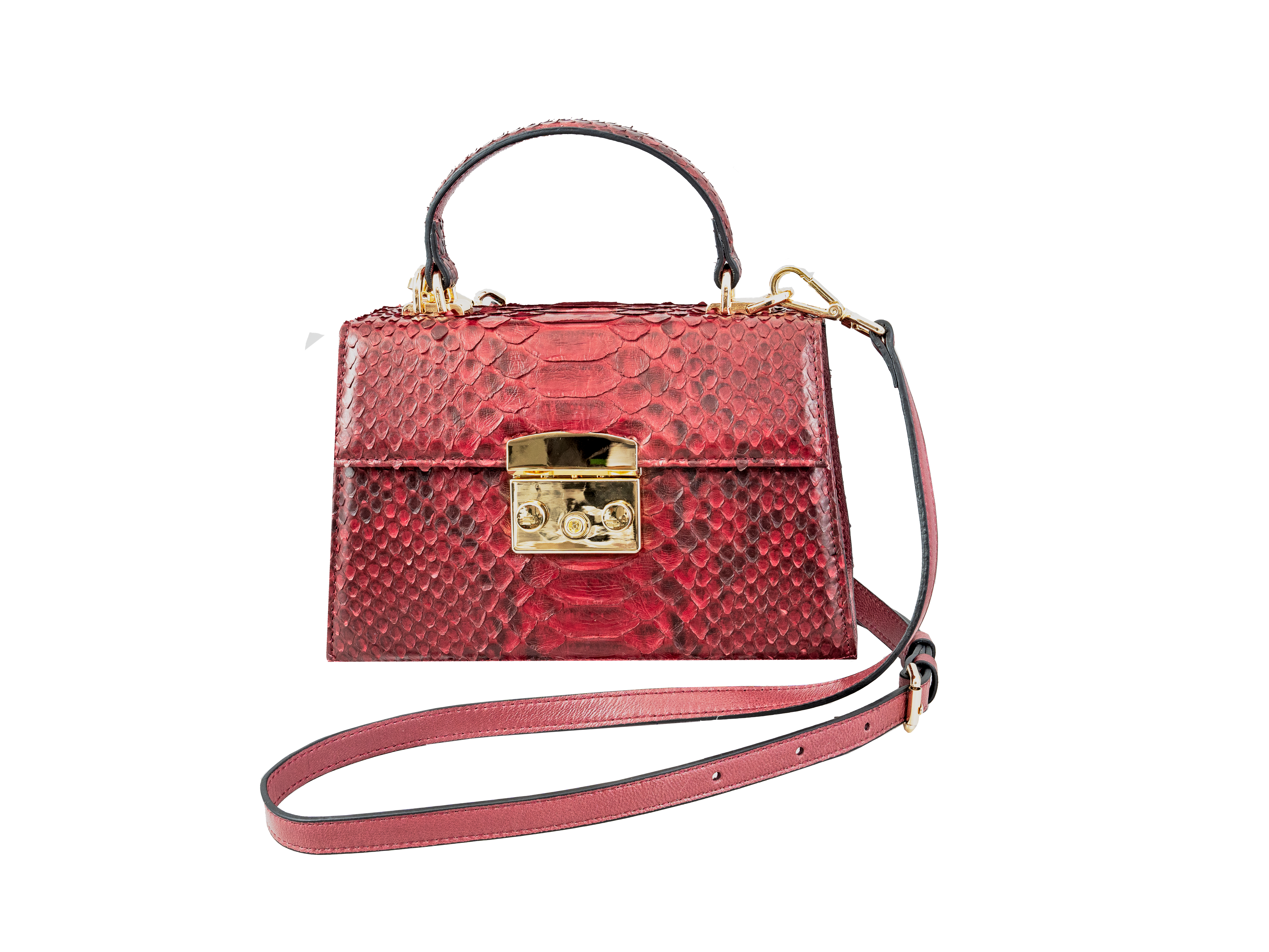 Luxora Python Leather Bag