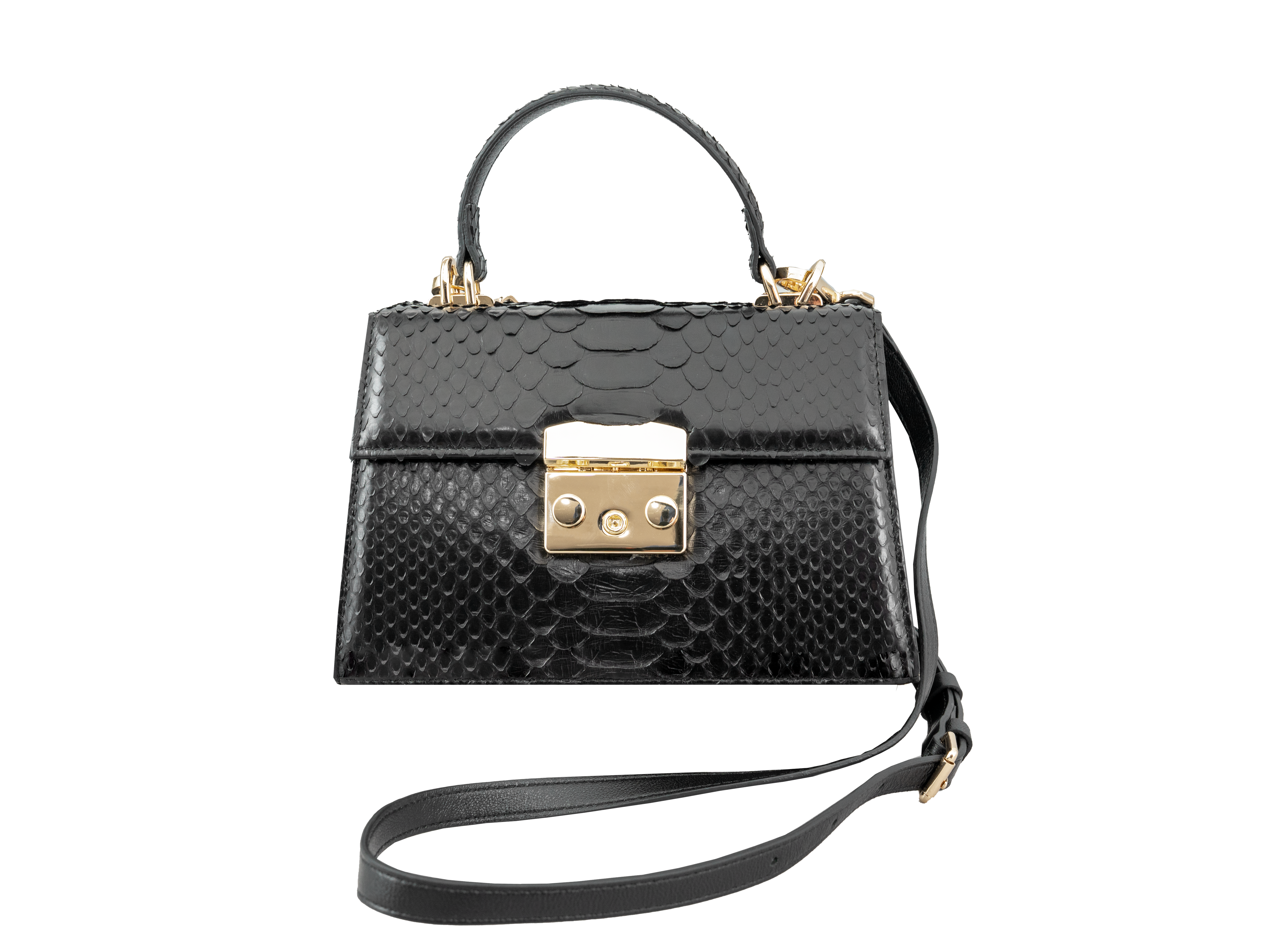 Luxora Python Leather Bag
